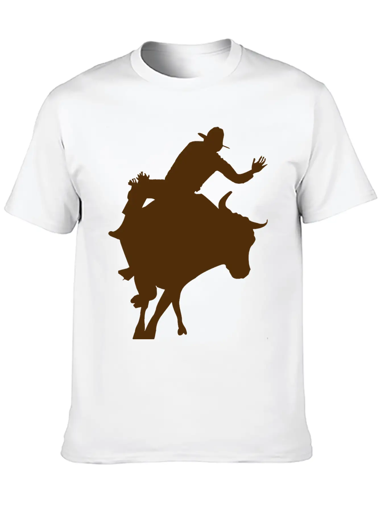 Bull Riding 2 Unisex Short Sleeve Soft Cotton T-Shirt – Casual Everyday Wear