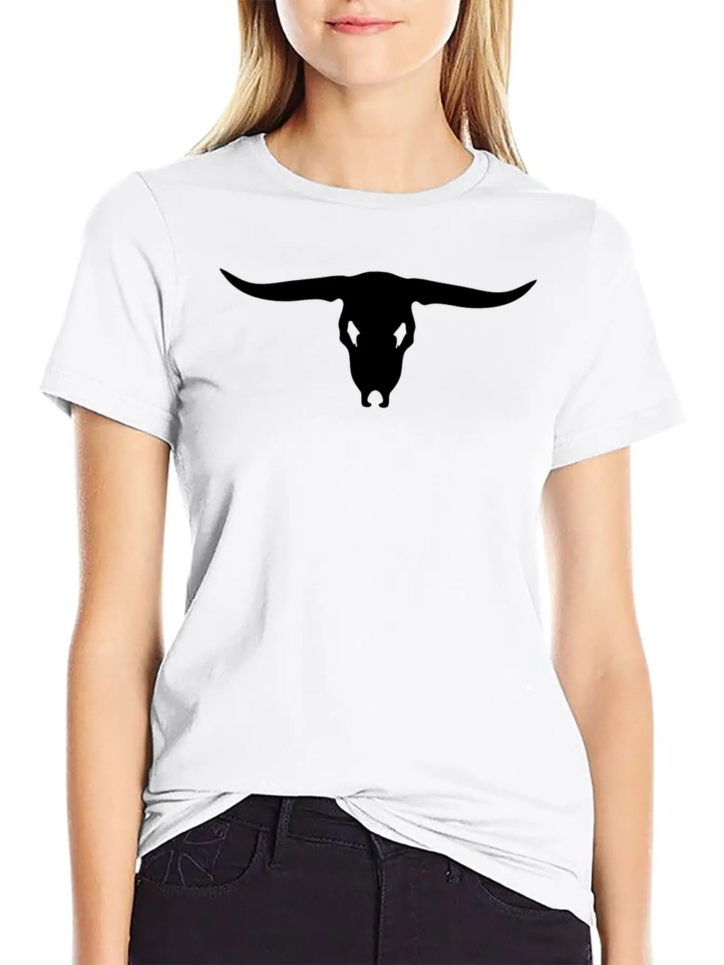 Bull Skull Stylish Everyday T-Shirt – Unisex Basic Cotton Tee