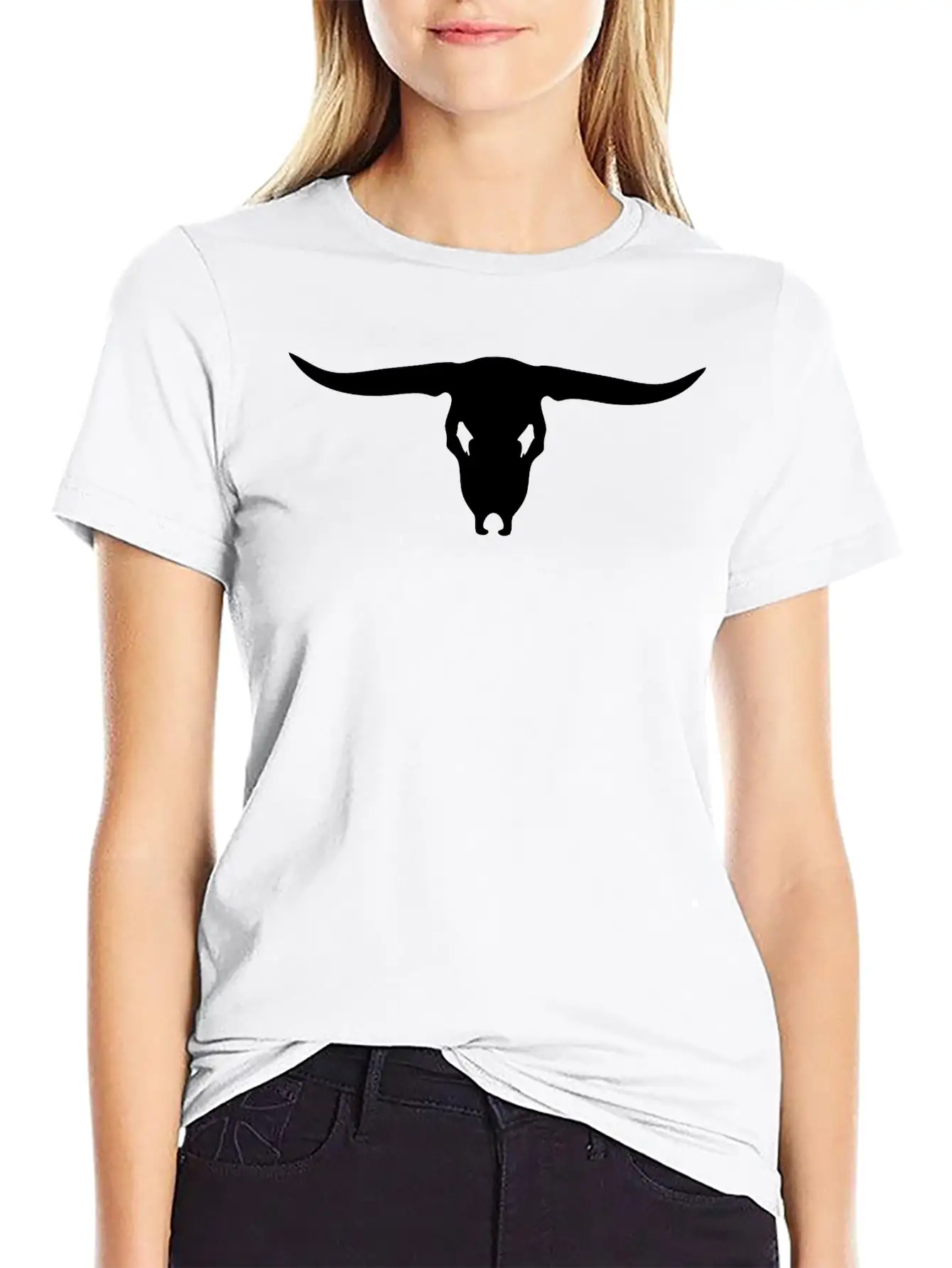 Bull Skull Stylish Everyday T-Shirt – Unisex Basic Cotton Tee