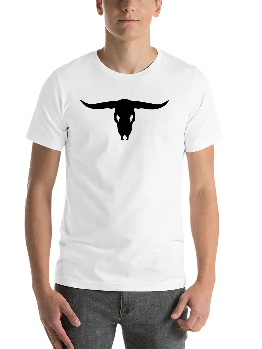 Bull Skull Stylish Everyday T-Shirt – Unisex Basic Cotton Tee