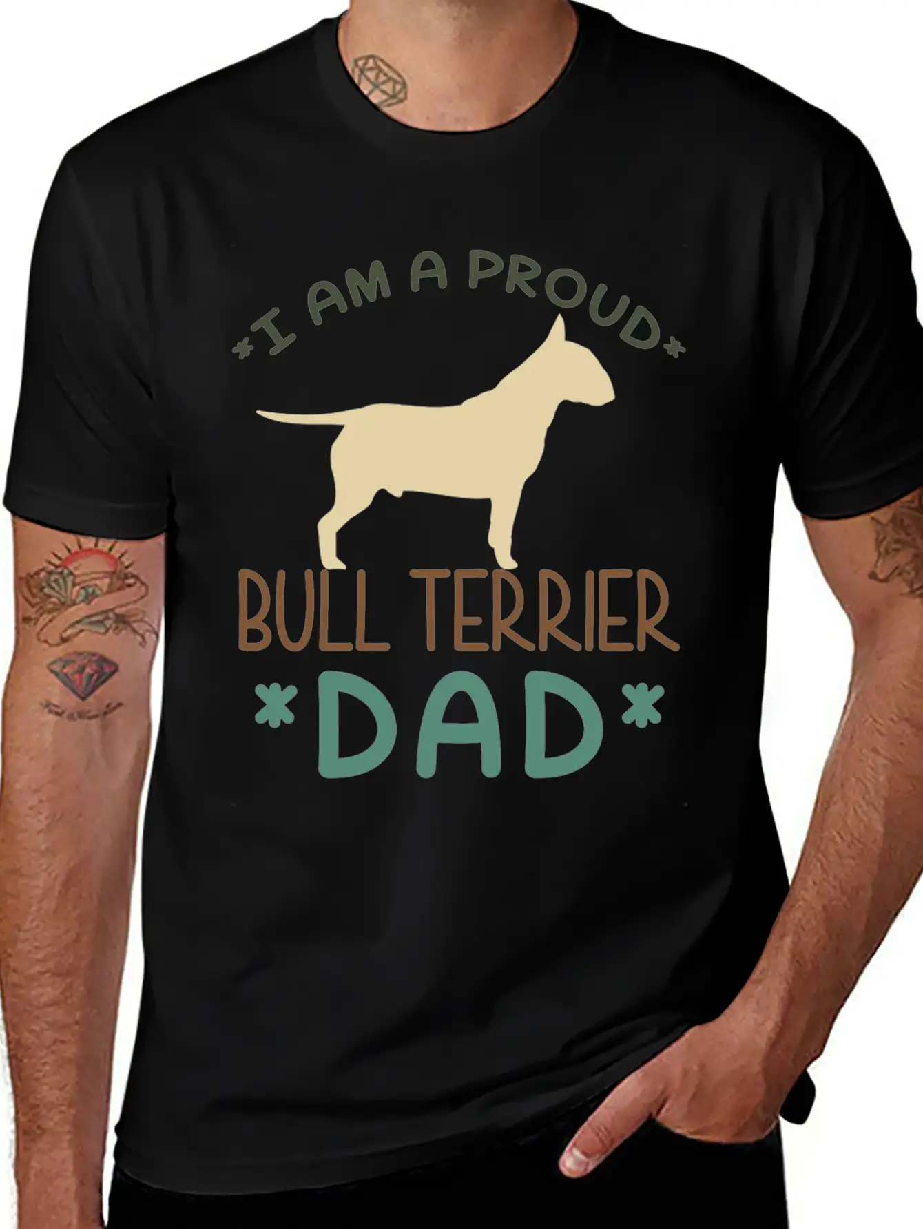 Bull Terrier Dad Classic Fit Graphic Tee For Daily Comfort – Unisex Cotton Shirt