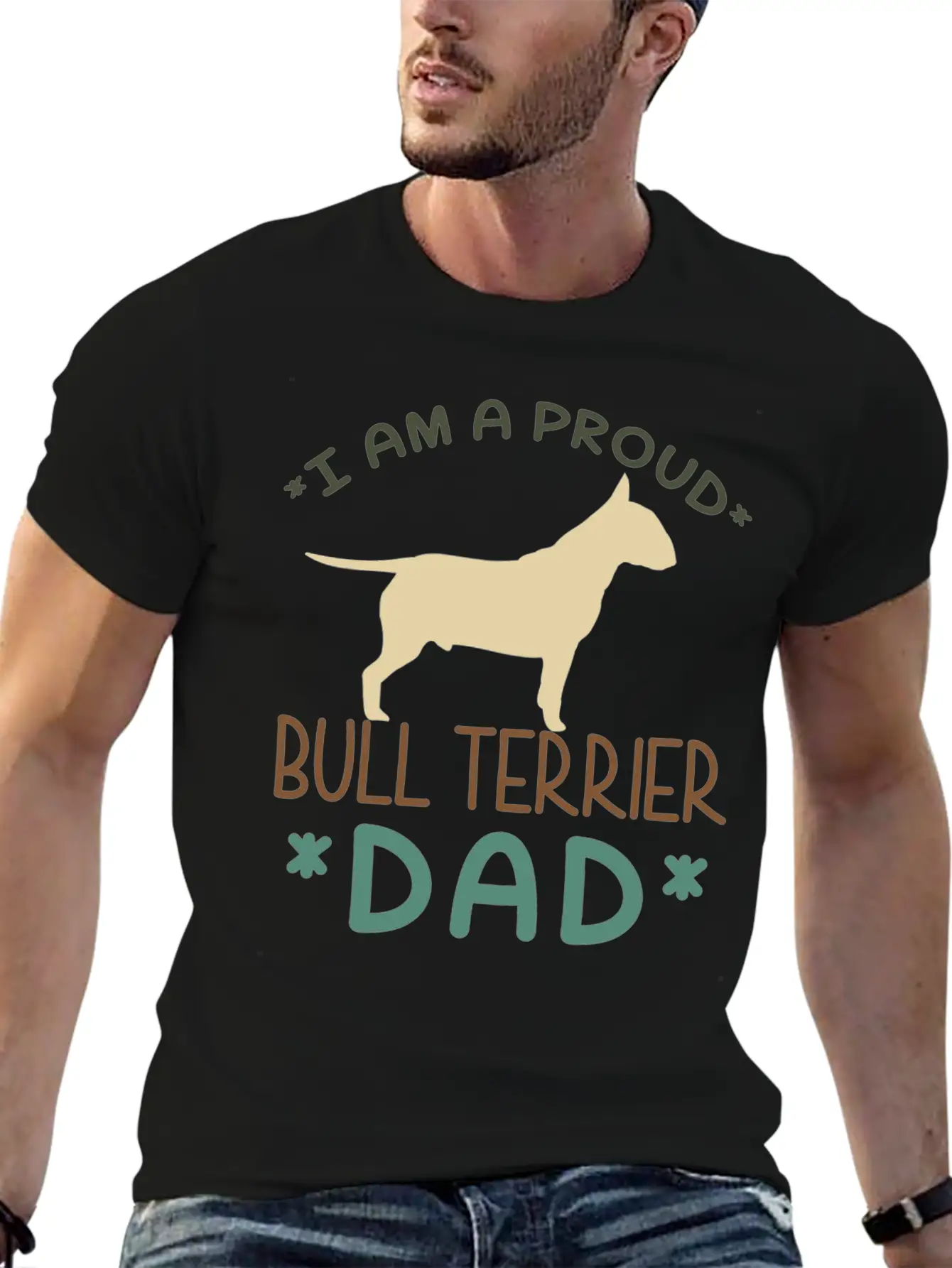 Bull Terrier Dad Classic Fit Graphic Tee For Daily Comfort – Unisex Cotton Shirt