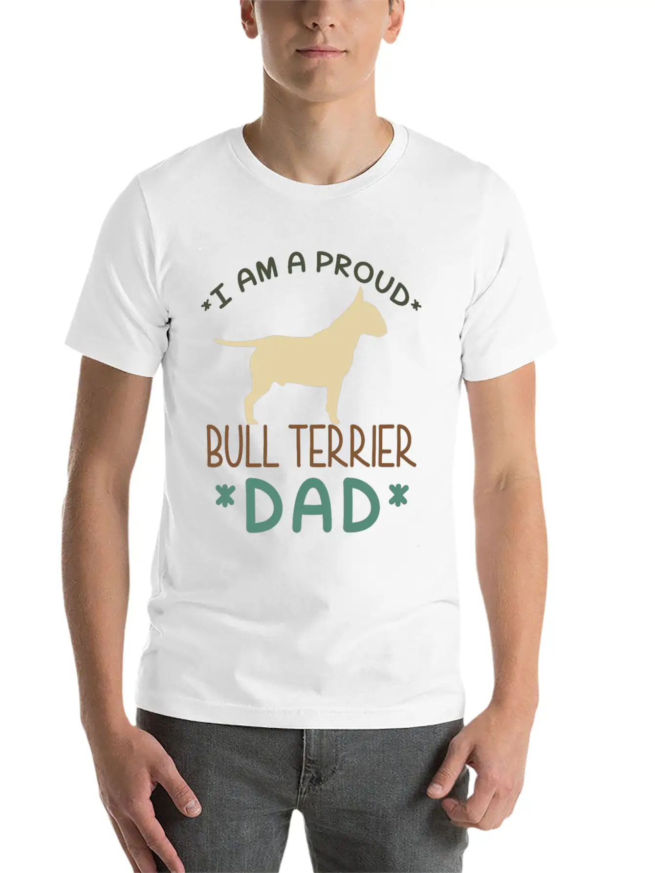 Bull Terrier Dad Classic Fit Graphic Tee For Daily Comfort – Unisex Cotton Shirt