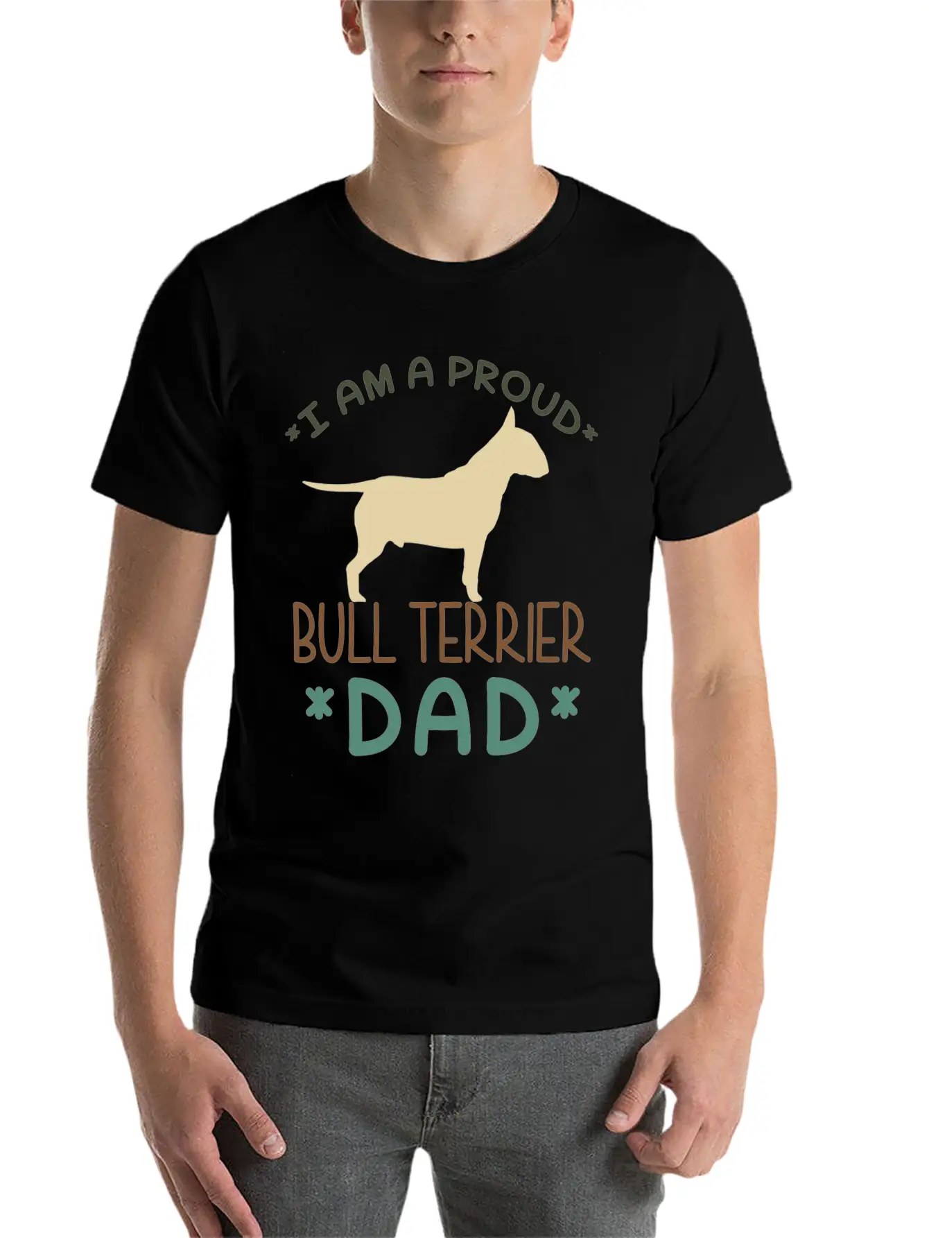 Bull Terrier Dad Classic Fit Graphic Tee For Daily Comfort – Unisex Cotton Shirt