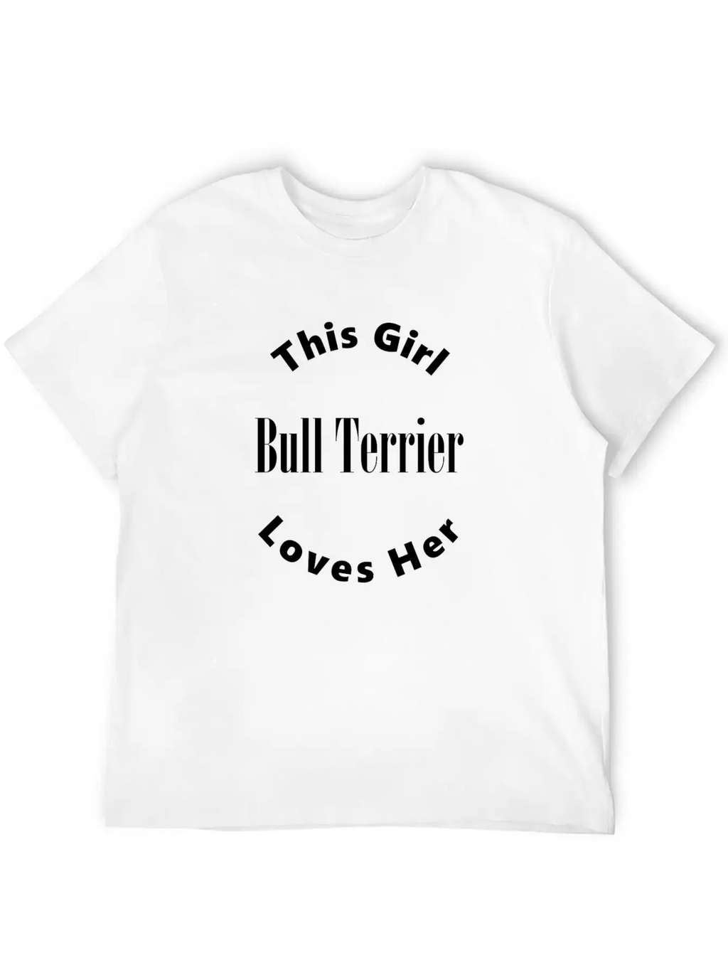 Bull Terrier Unisex Short Sleeve Soft Cotton T-Shirt – Casual Everyday Wear