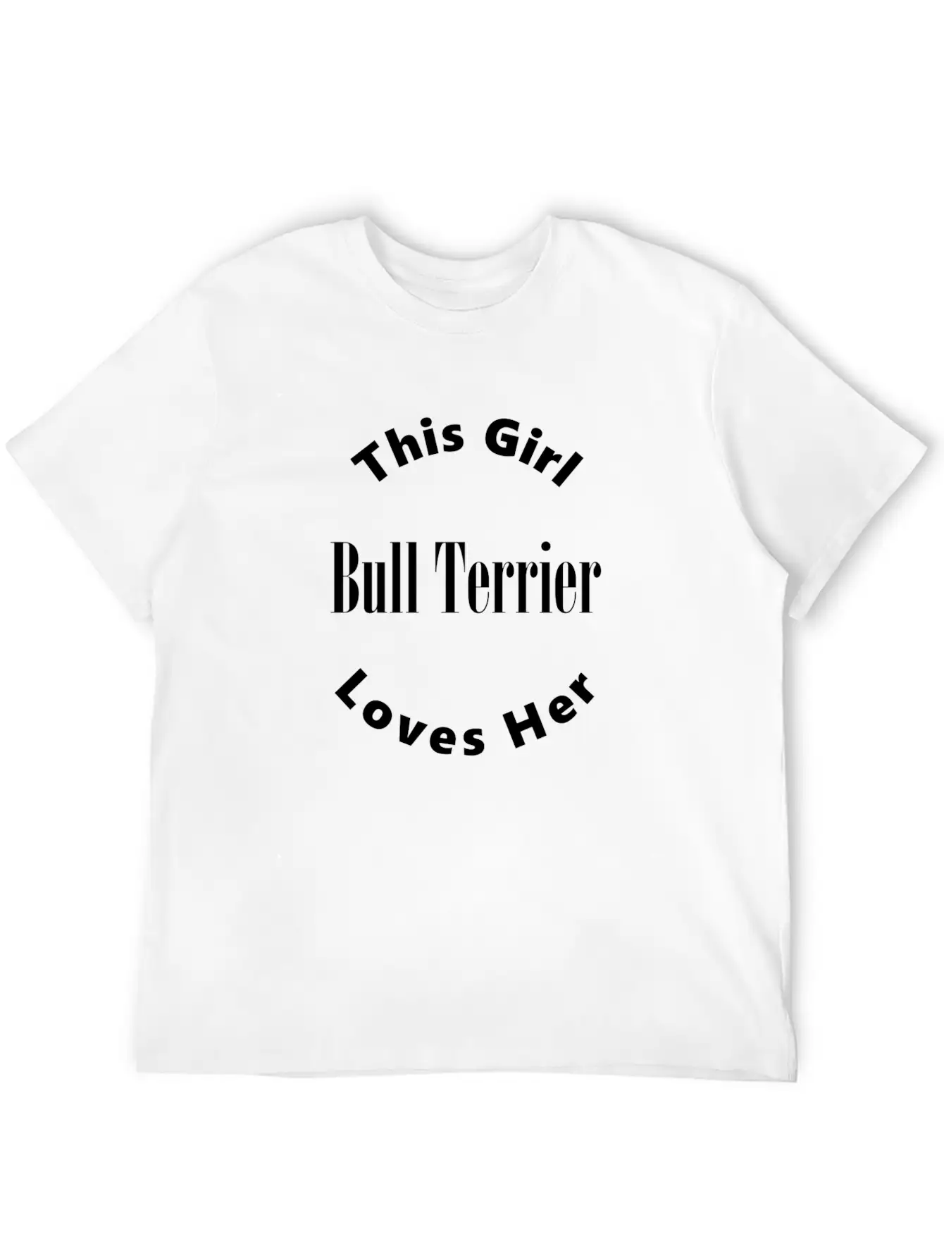 Bull Terrier Unisex Short Sleeve Soft Cotton T-Shirt – Casual Everyday Wear