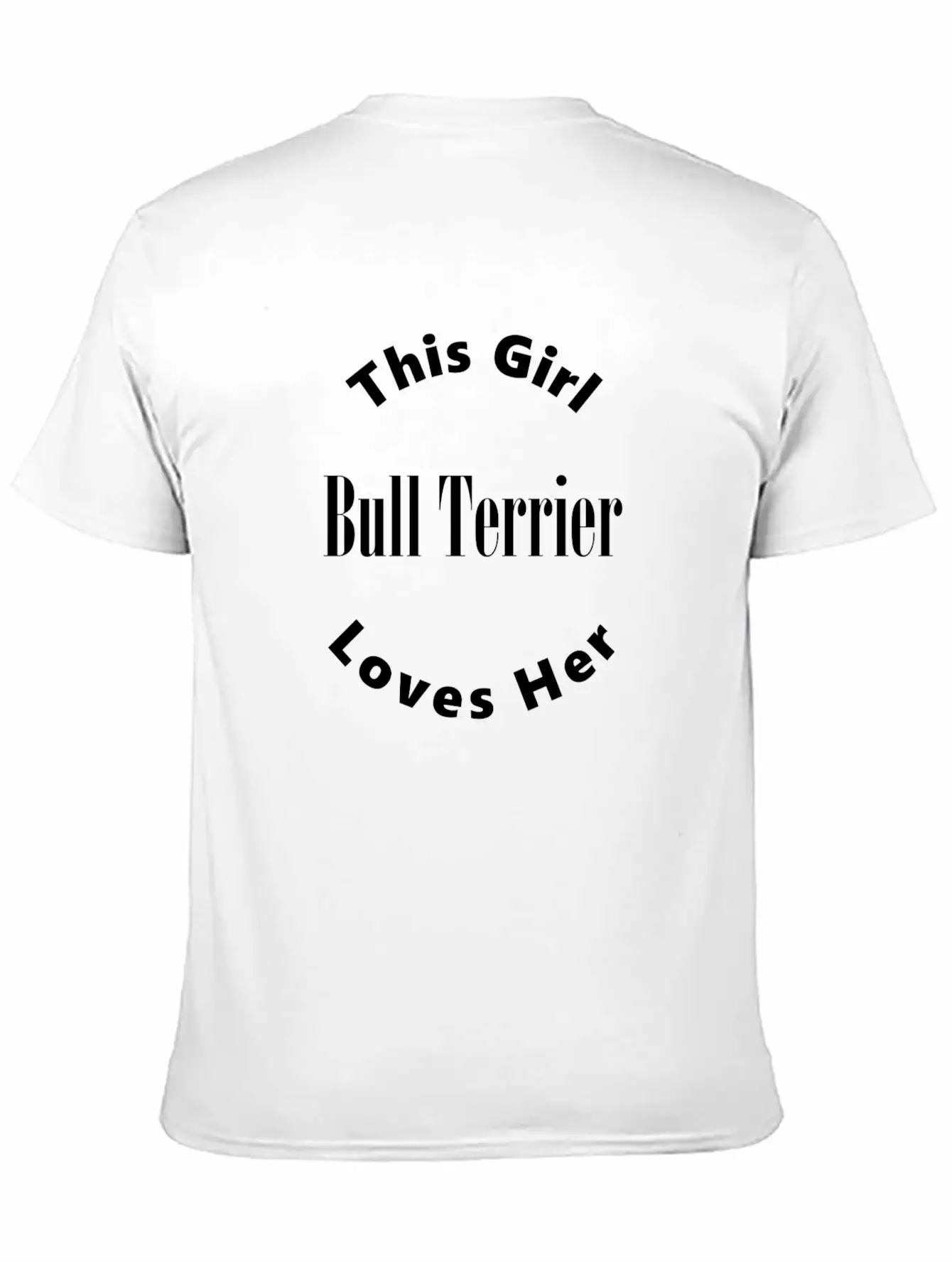 Bull Terrier Unisex Short Sleeve Soft Cotton T-Shirt – Casual Everyday Wear