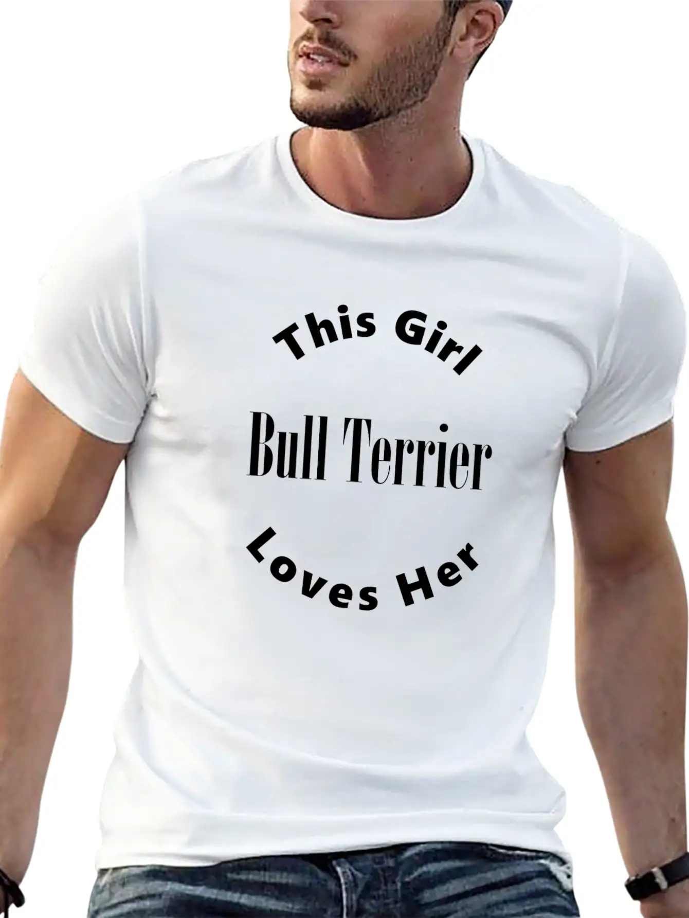Bull Terrier Unisex Short Sleeve Soft Cotton T-Shirt – Casual Everyday Wear