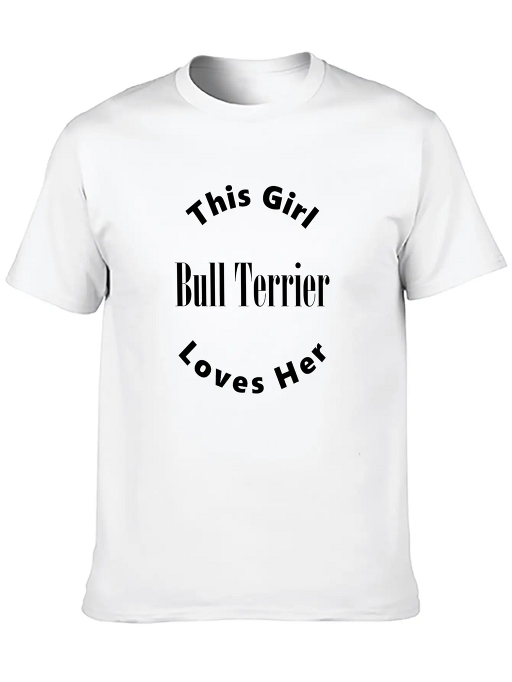 Bull Terrier Unisex Short Sleeve Soft Cotton T-Shirt – Casual Everyday Wear