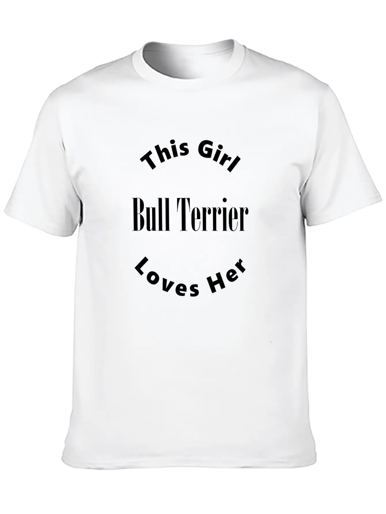 Bull Terrier Unisex Short Sleeve Soft Cotton T-Shirt – Casual Everyday Wear