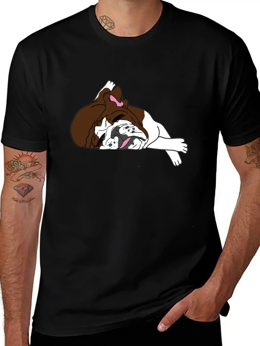 Bulldog Dogs Dog Essential Cotton Tee For Daily Outfits – Unisex Style