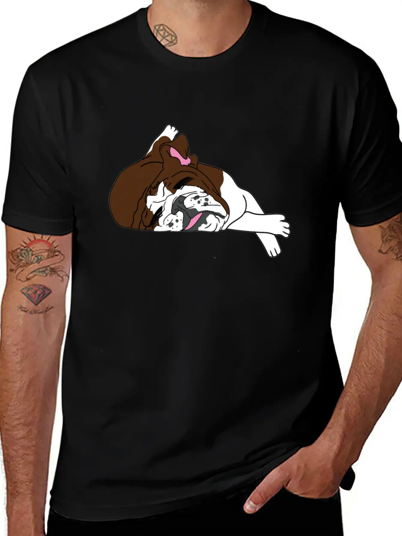 Bulldog Dogs Dog Essential Cotton Tee For Daily Outfits – Unisex Style