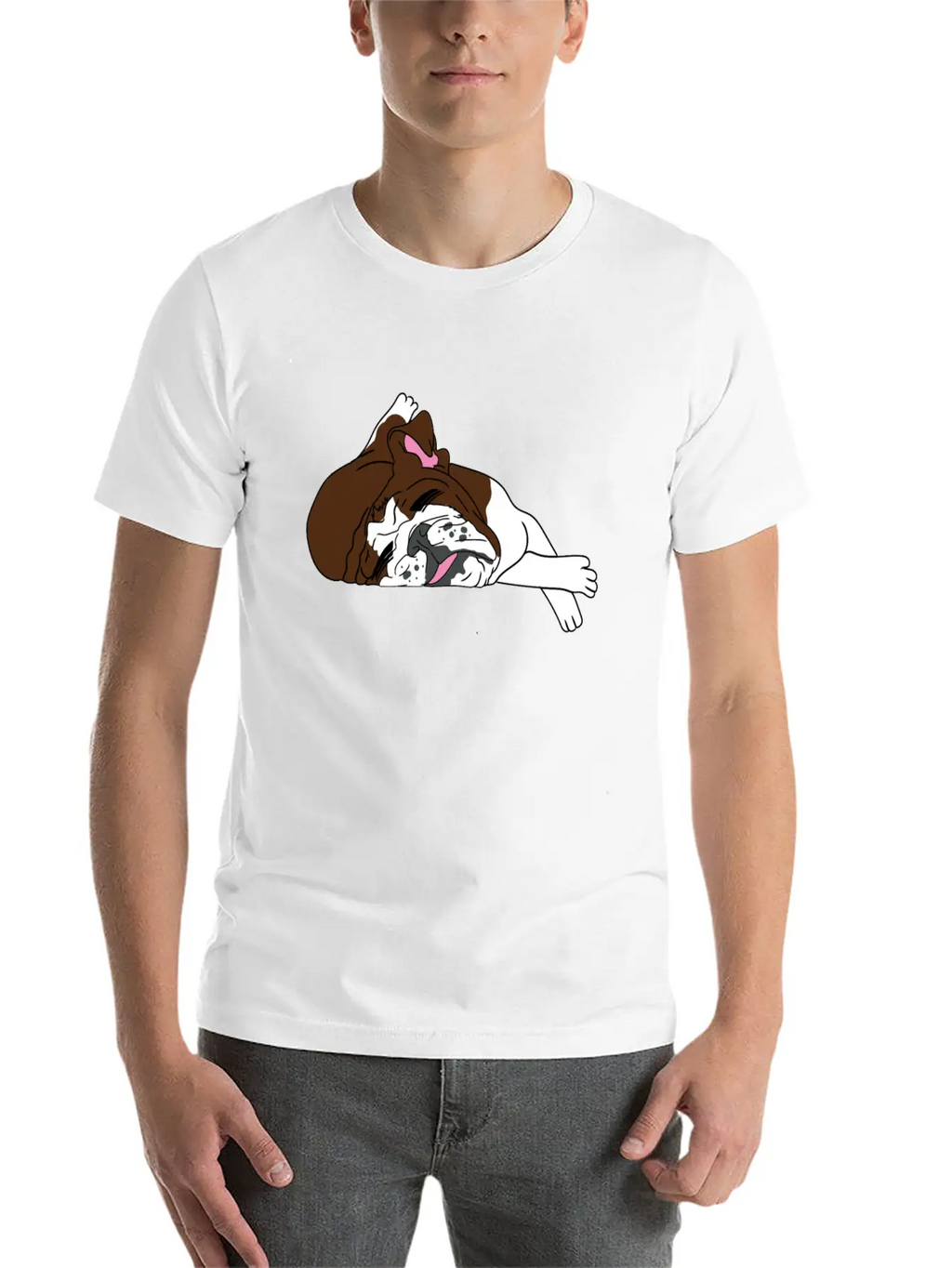 Bulldog Dogs Dog Essential Cotton Tee For Daily Outfits – Unisex Style