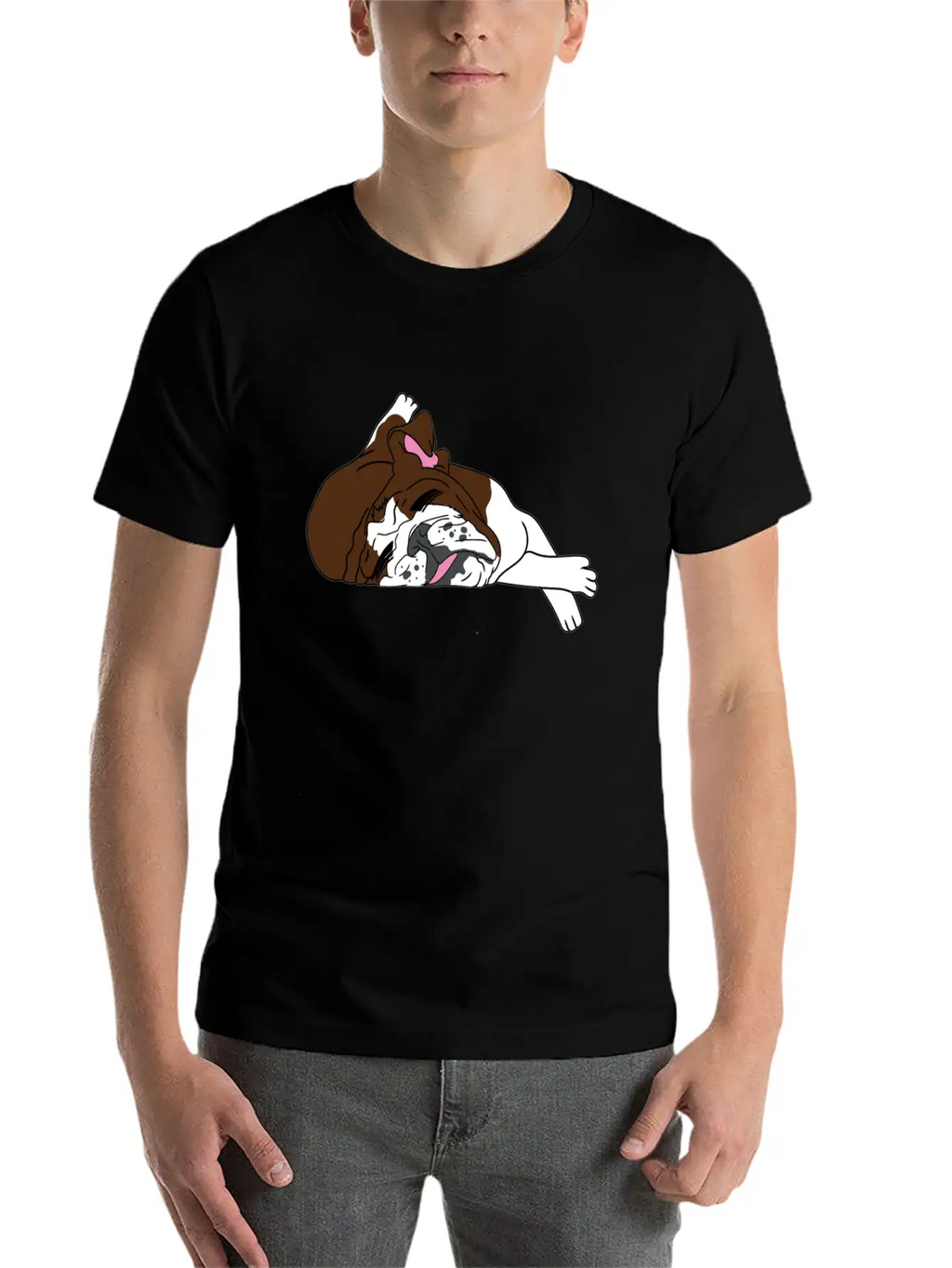 Bulldog Dogs Dog Essential Cotton Tee For Daily Outfits – Unisex Style