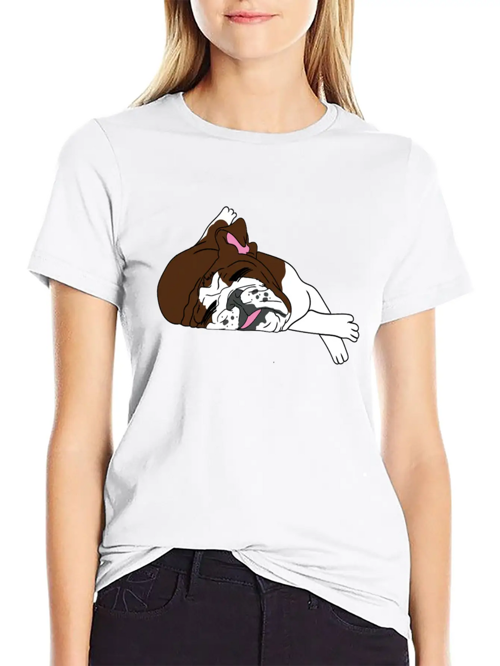 Bulldog Dogs Dog Essential Cotton Tee For Daily Outfits – Unisex Style