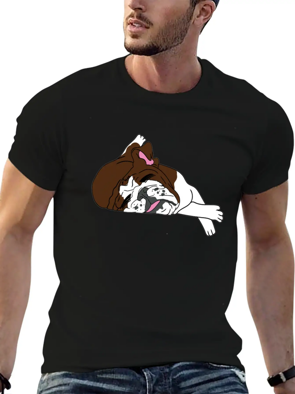 Bulldog Dogs Dog Essential Cotton Tee For Daily Outfits – Unisex Style