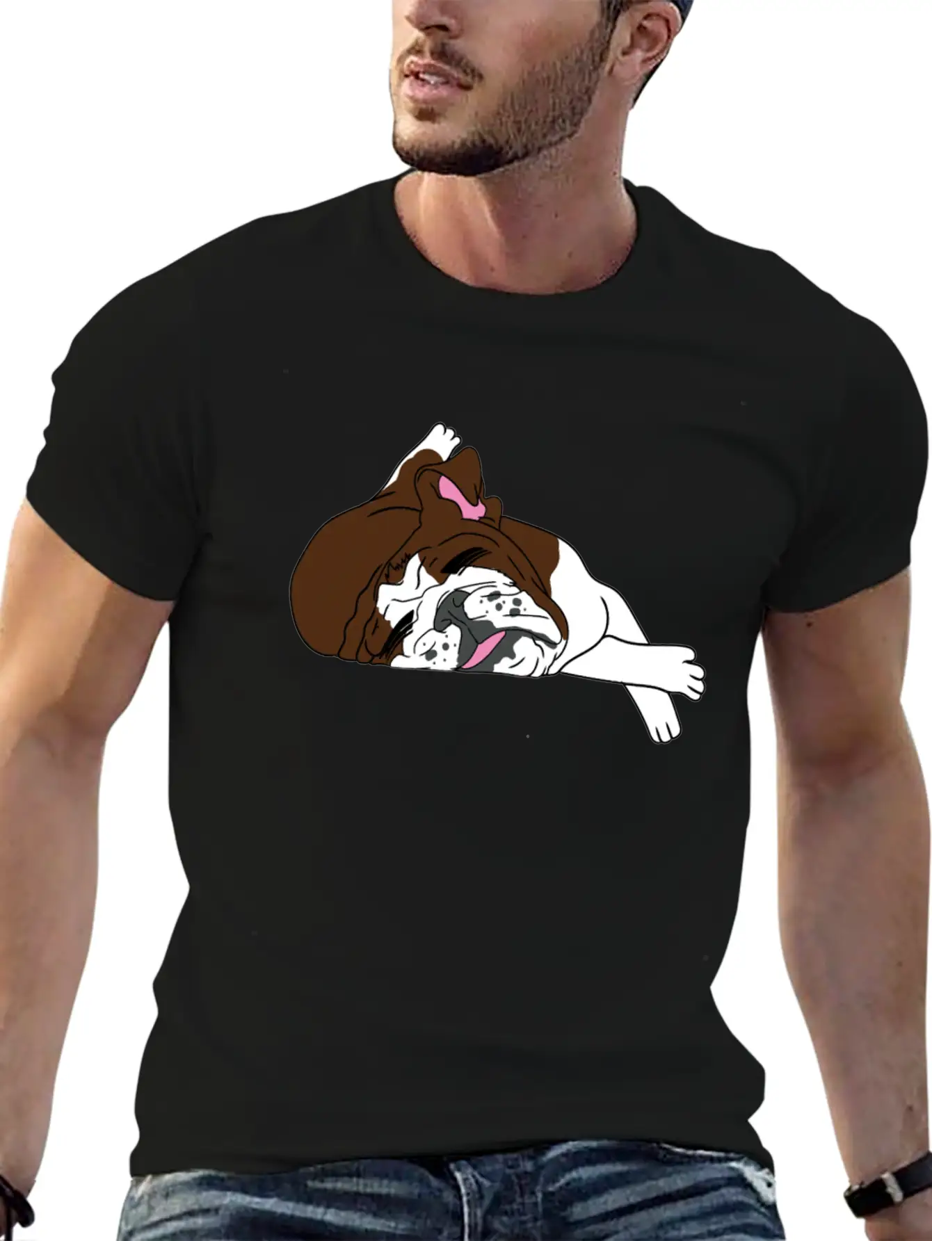 Bulldog Dogs Dog Essential Cotton Tee For Daily Outfits – Unisex Style