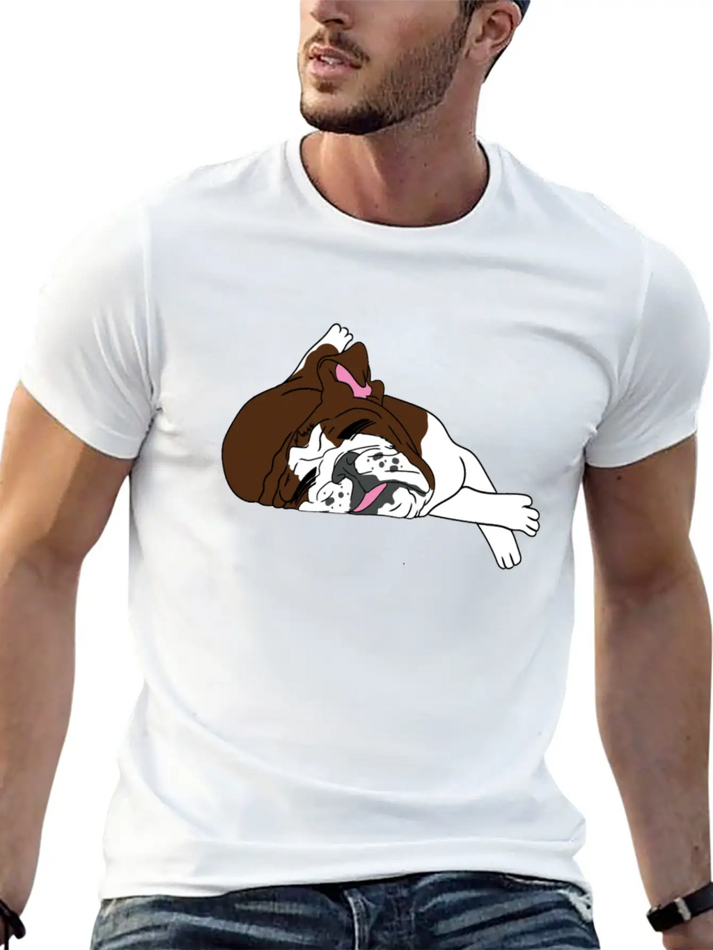 Bulldog Dogs Dog Essential Cotton Tee For Daily Outfits – Unisex Style