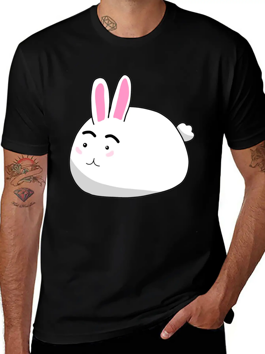Bunny Rabbit Unisex Casual T-Shirt – Clean Design For Daily Comfort