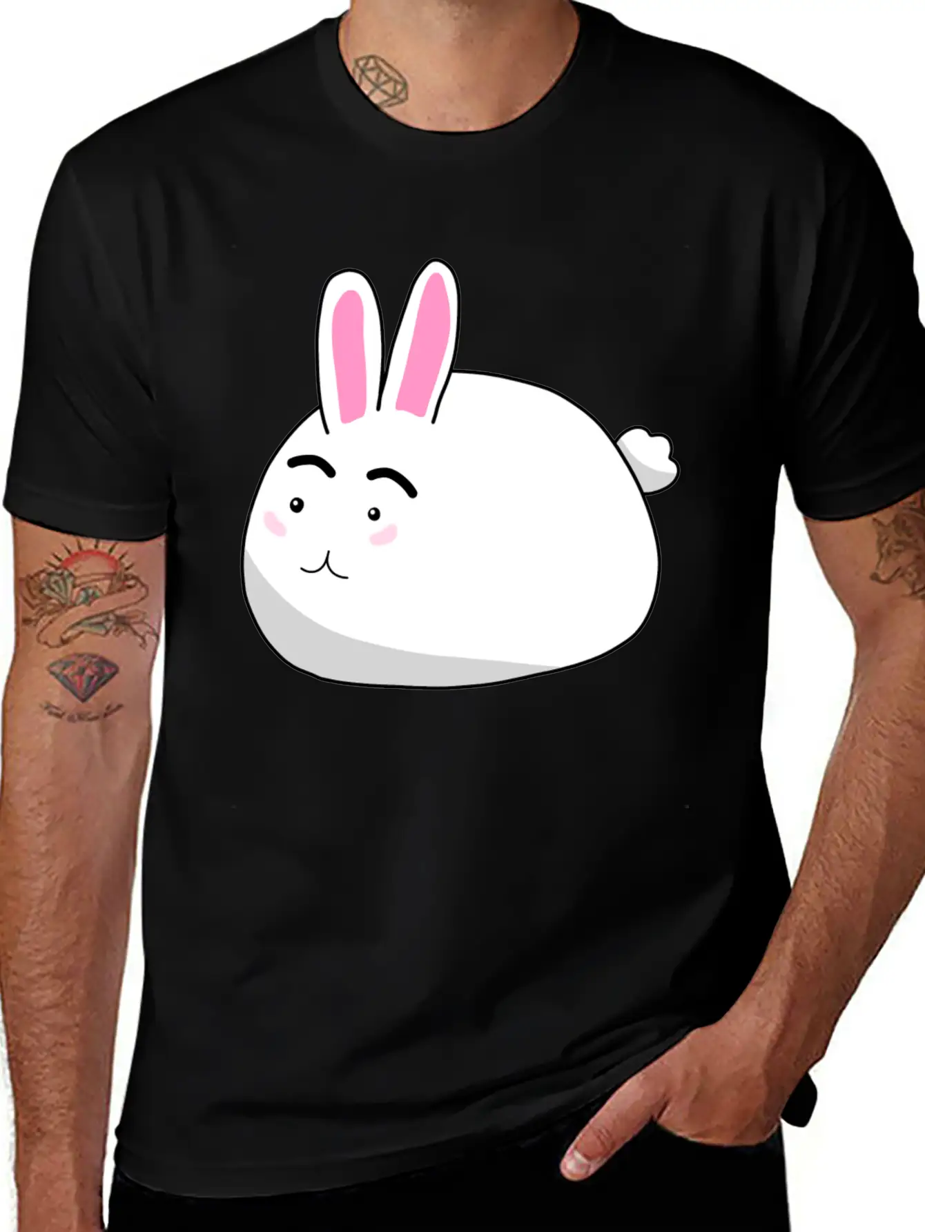 Bunny Rabbit Unisex Casual T-Shirt – Clean Design For Daily Comfort