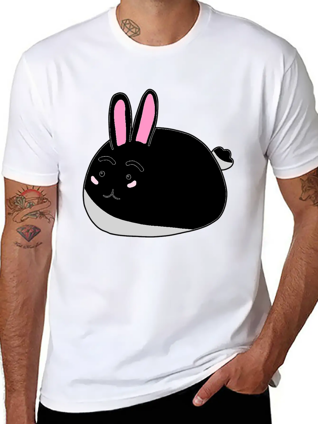 Bunny Rabbit Unisex Casual T-Shirt – Clean Design For Daily Comfort