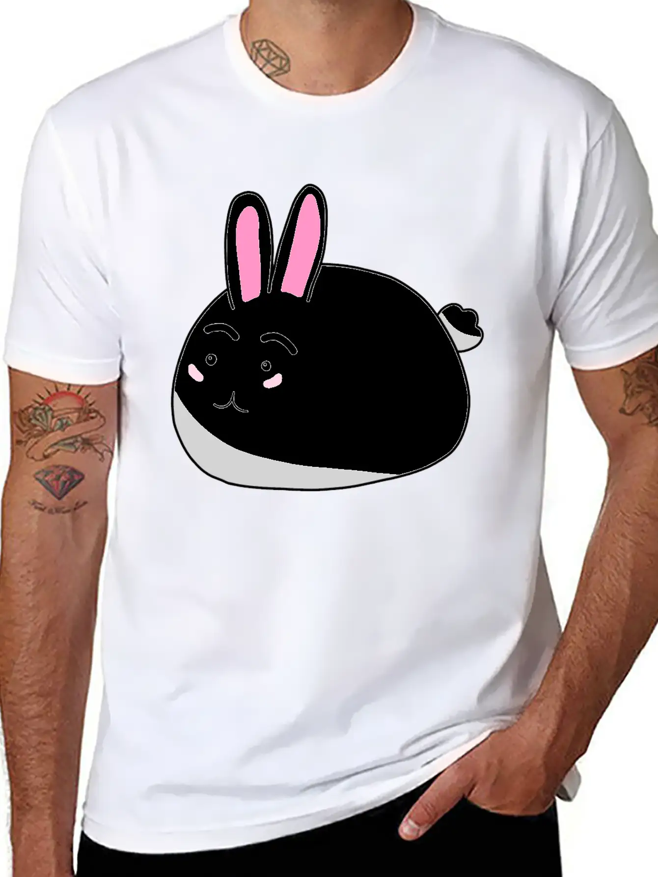 Bunny Rabbit Unisex Casual T-Shirt – Clean Design For Daily Comfort