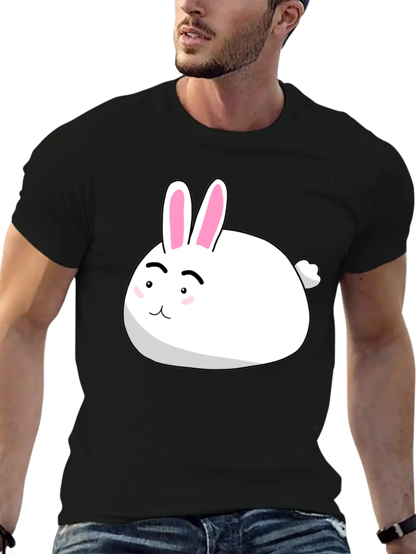 Bunny Rabbit Unisex Casual T-Shirt – Clean Design For Daily Comfort