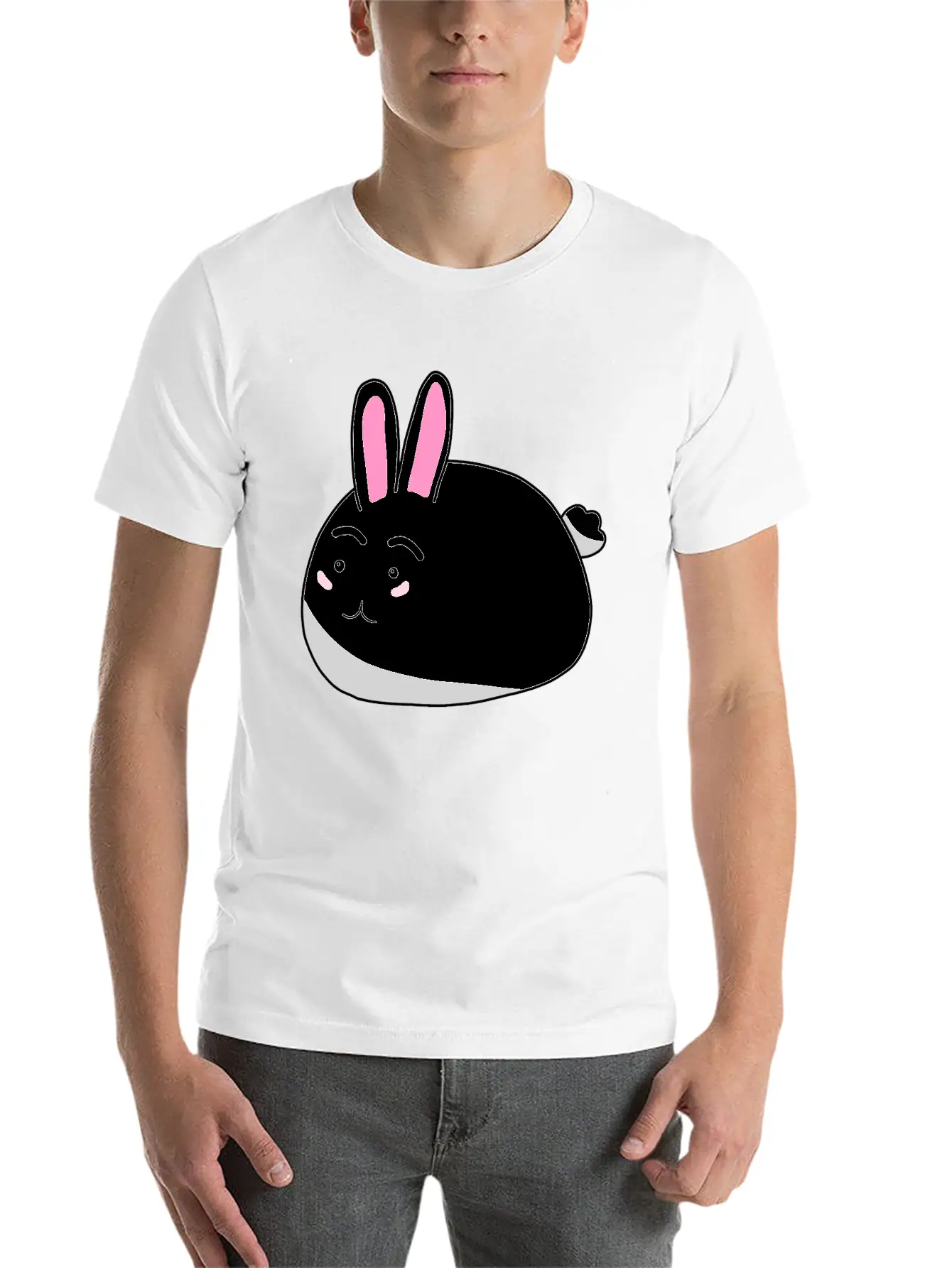 Bunny Rabbit Unisex Casual T-Shirt – Clean Design For Daily Comfort