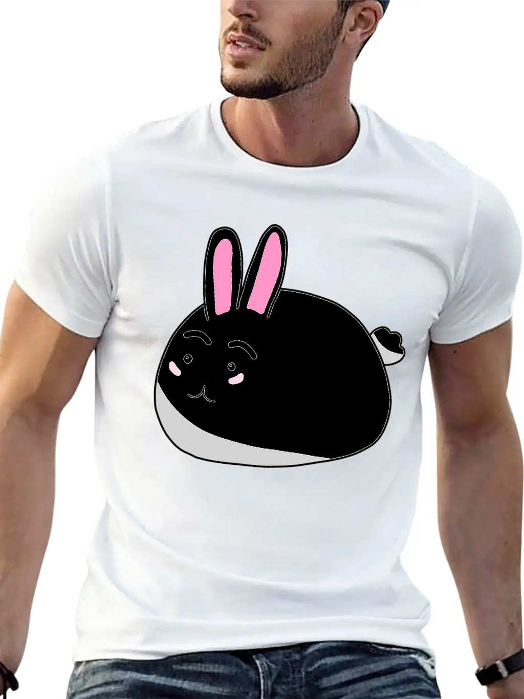 Bunny Rabbit Unisex Casual T-Shirt – Clean Design For Daily Comfort