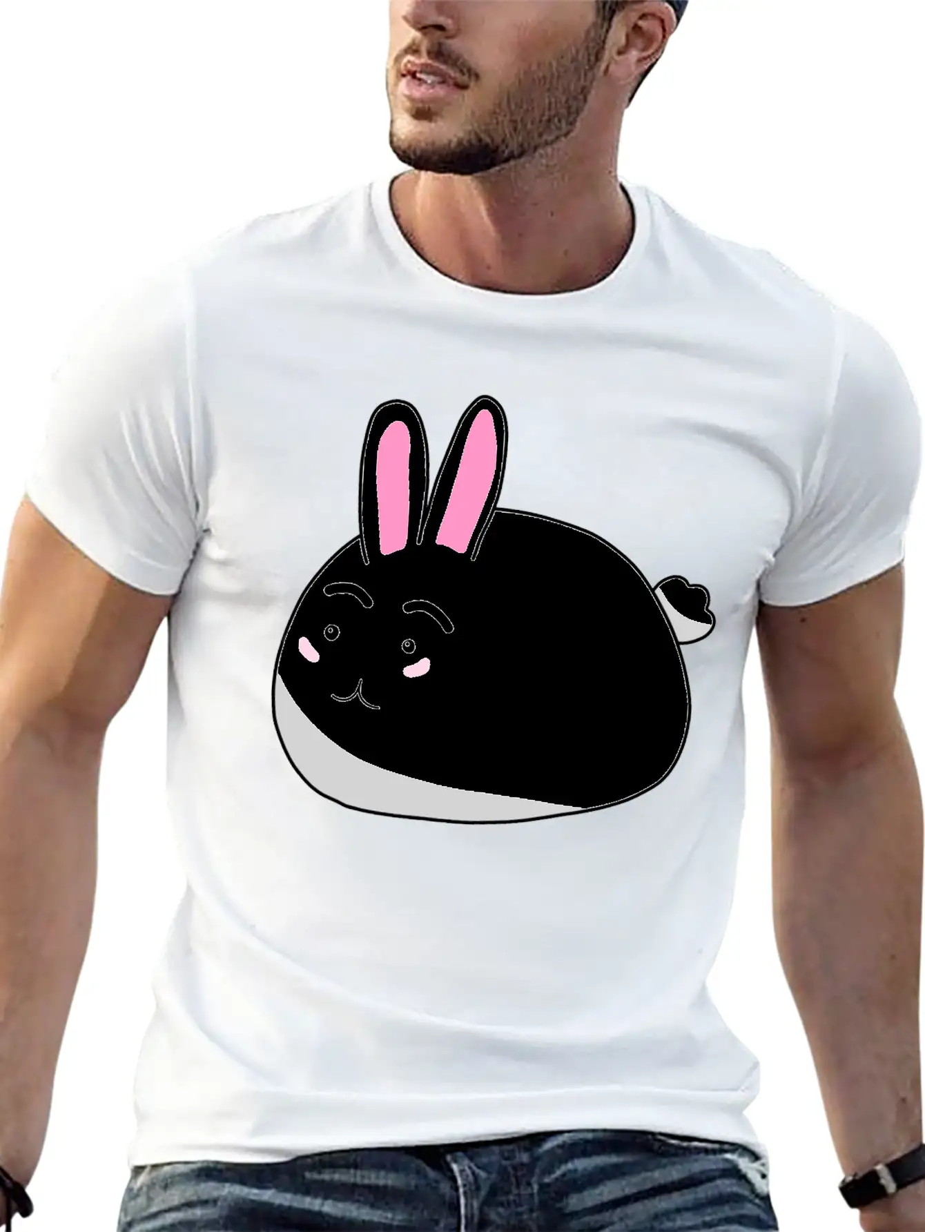 Bunny Rabbit Unisex Casual T-Shirt – Clean Design For Daily Comfort