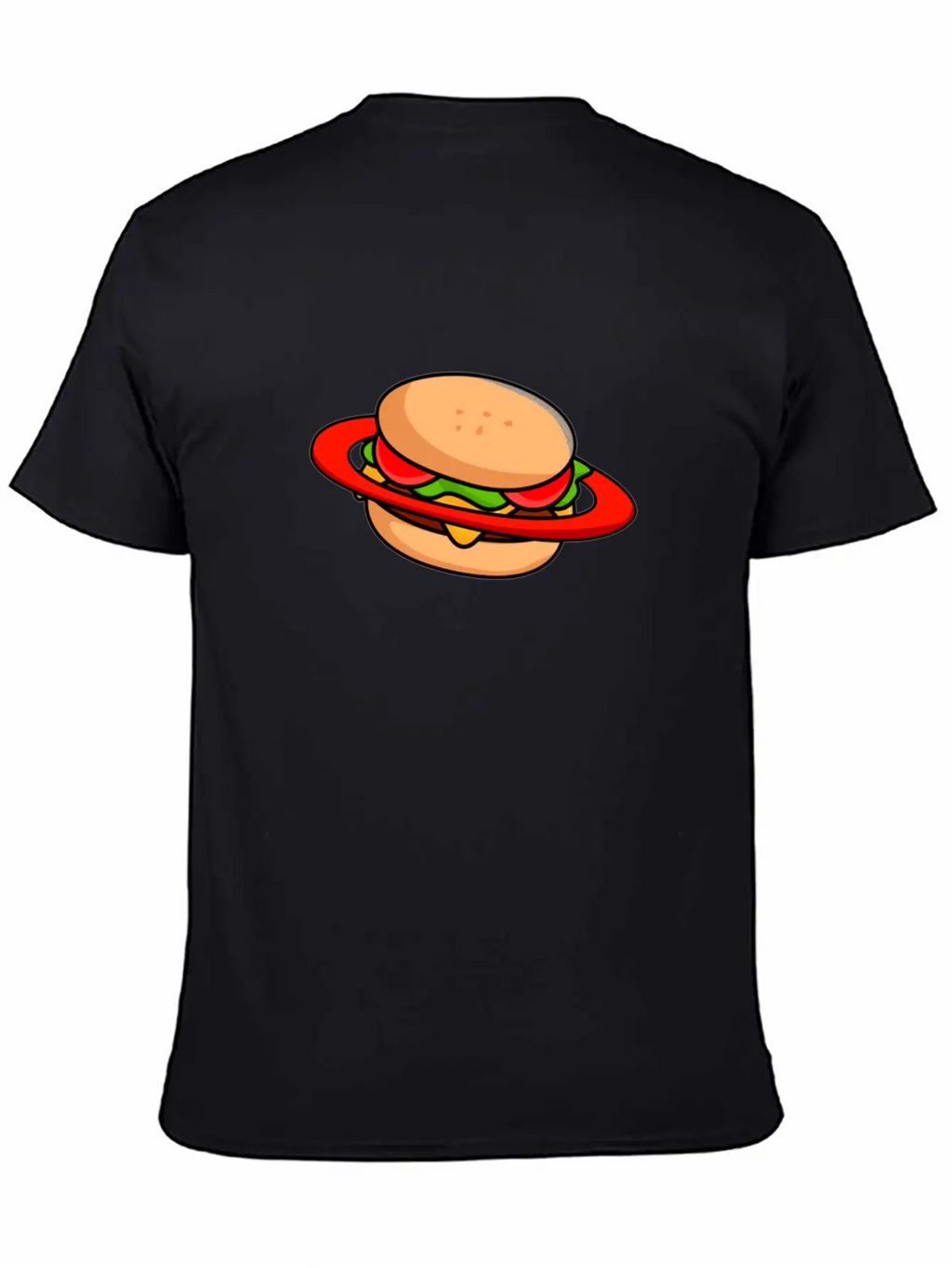 Burger Galaxy Unisex Short Sleeve Soft Cotton T-Shirt – Casual Everyday Wear