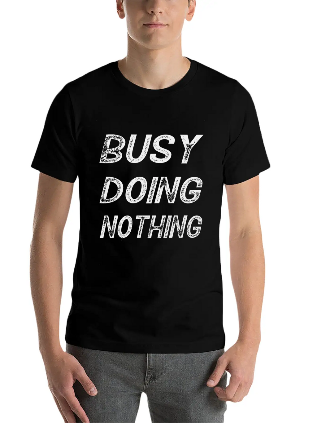 Busy Doing Nothing Trending, Busy Doing Nothing Essential Cotton Tee For Daily Outfits – Unisex Style