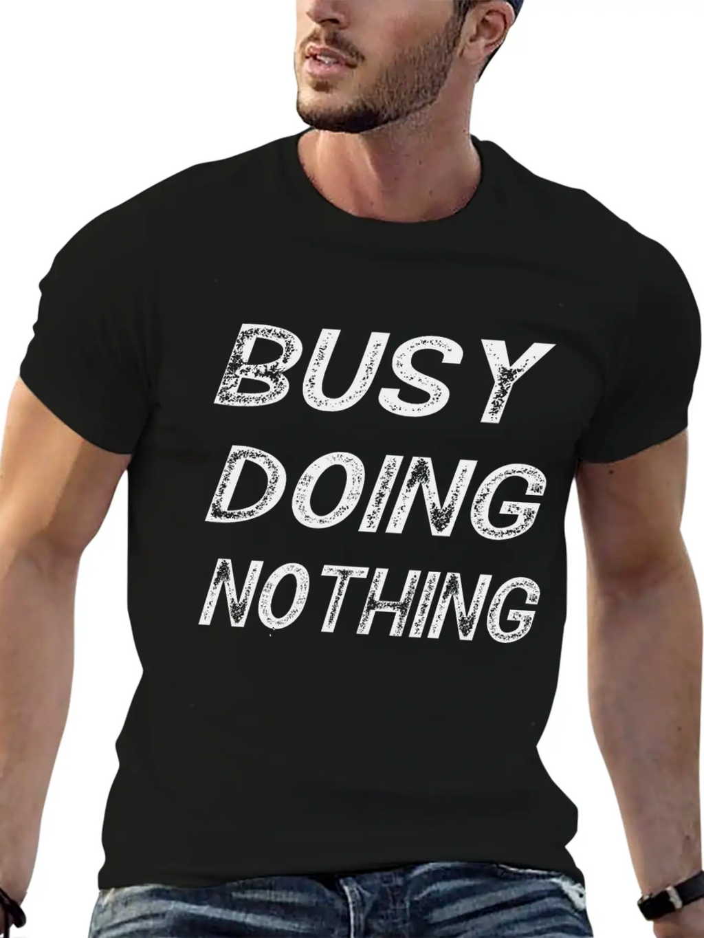 Busy Doing Nothing Trending, Busy Doing Nothing Essential Cotton Tee For Daily Outfits – Unisex Style