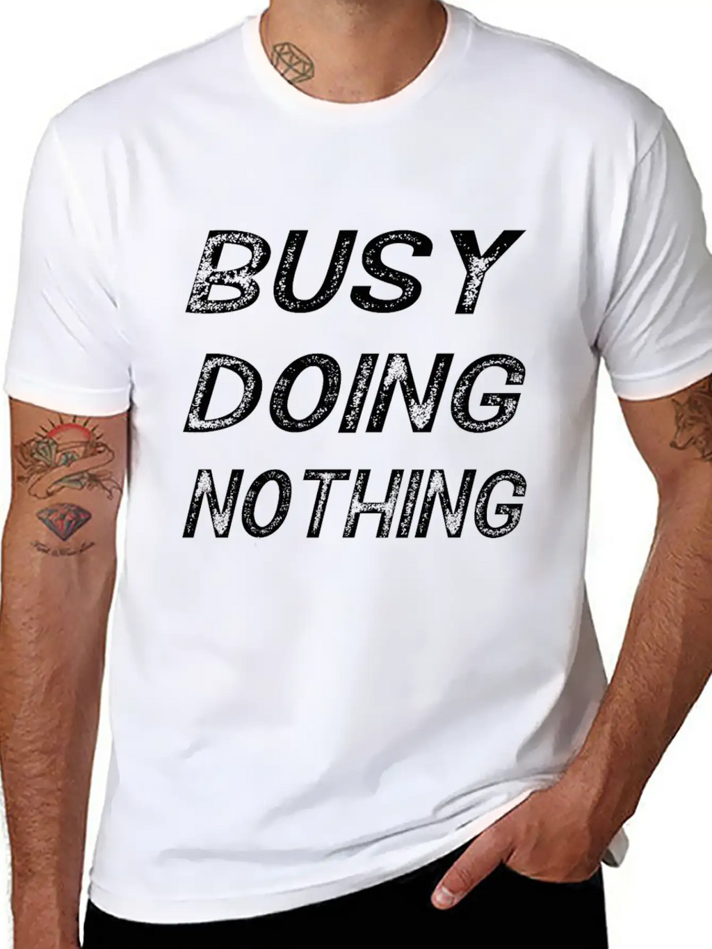 Busy Doing Nothing Trending, Busy Doing Nothing Essential Cotton Tee For Daily Outfits – Unisex Style