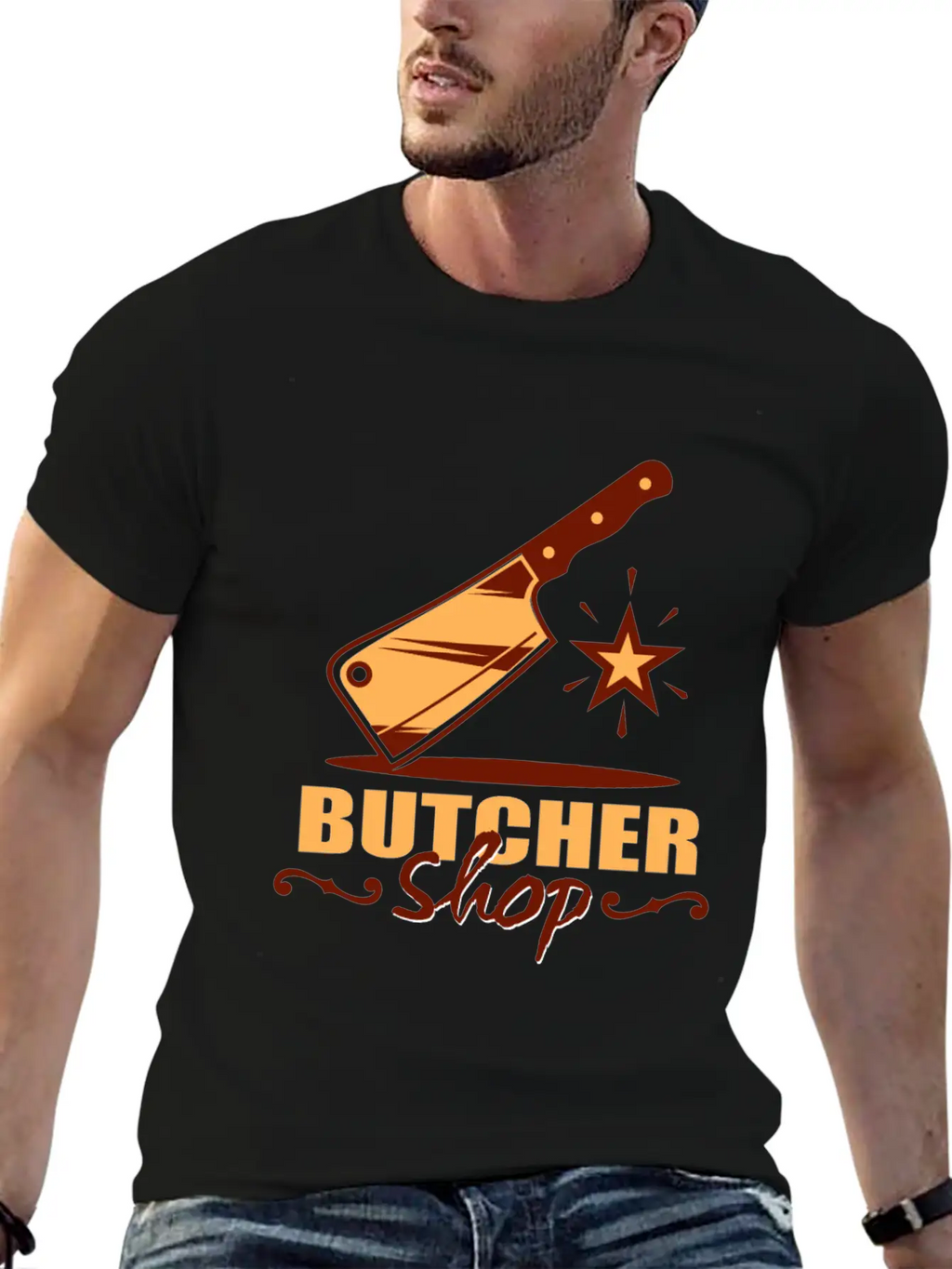 Butcher Shop Unisex Casual T-Shirt – Clean Design For Daily Comfort