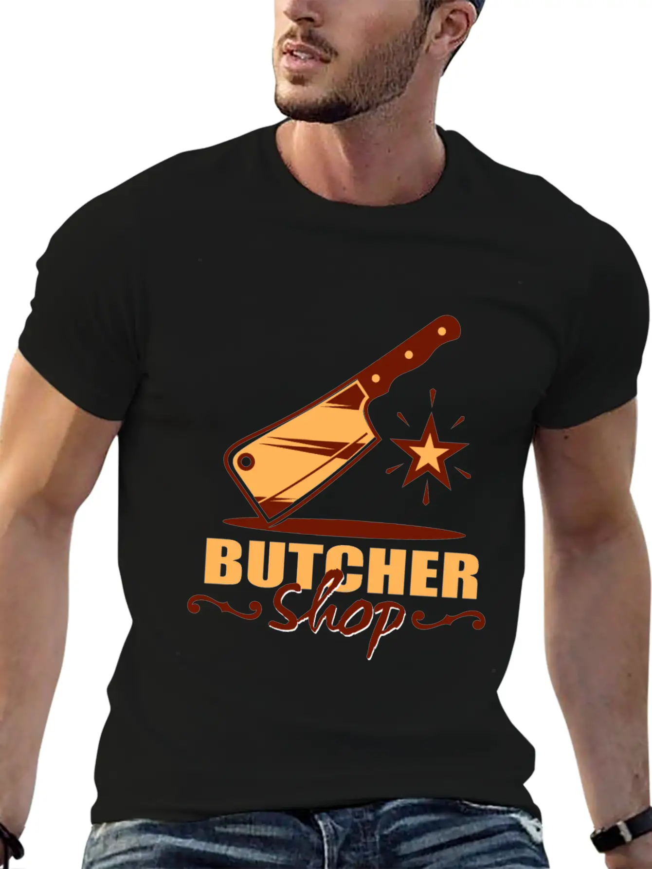 Butcher Shop Unisex Casual T-Shirt – Clean Design For Daily Comfort