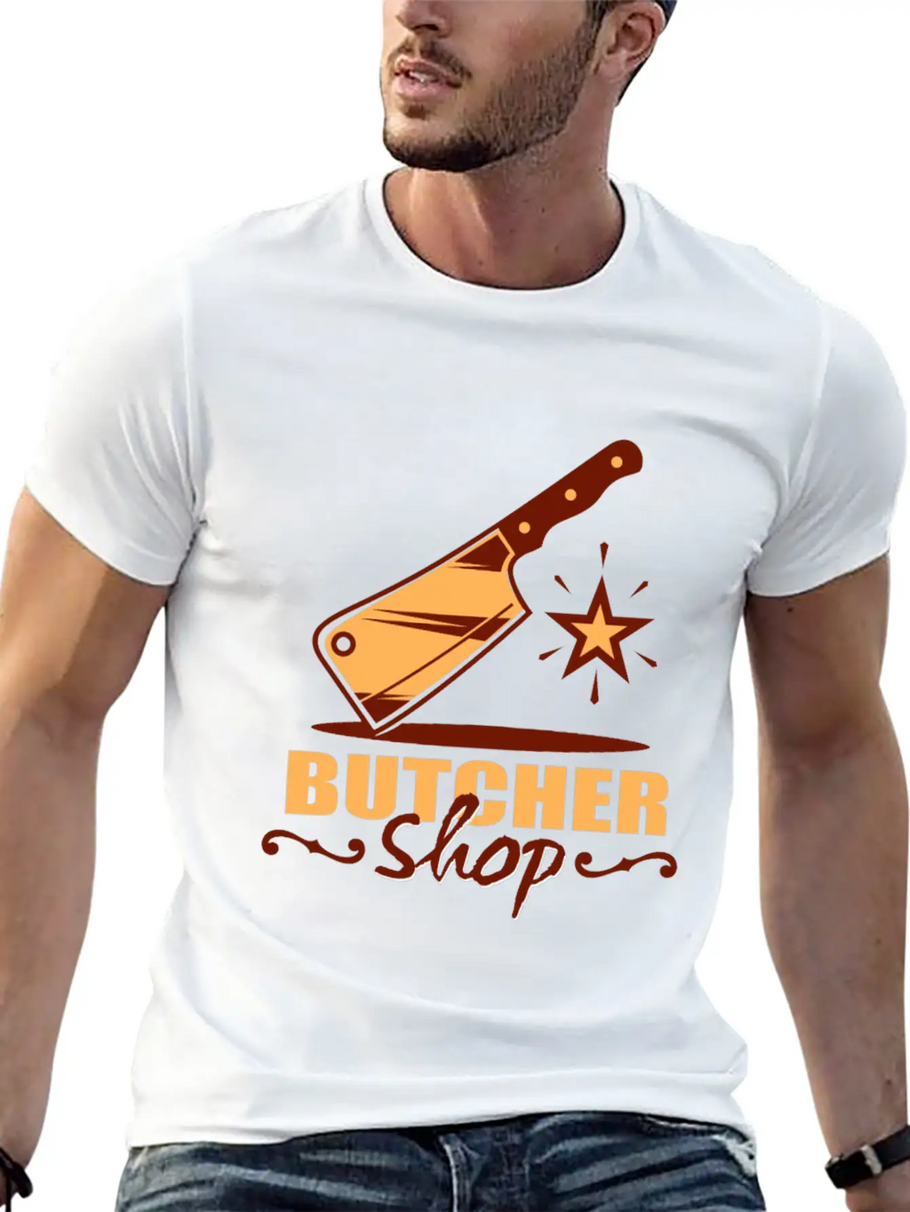 Butcher Shop Unisex Casual T-Shirt – Clean Design For Daily Comfort