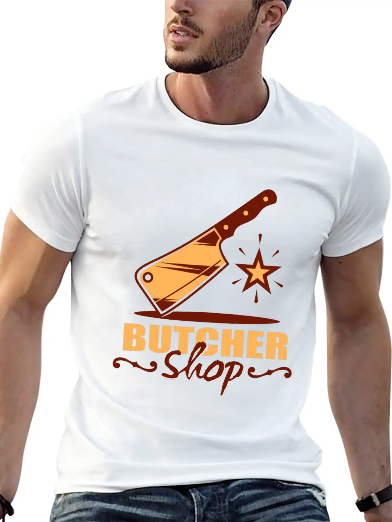Butcher Shop Unisex Casual T-Shirt – Clean Design For Daily Comfort
