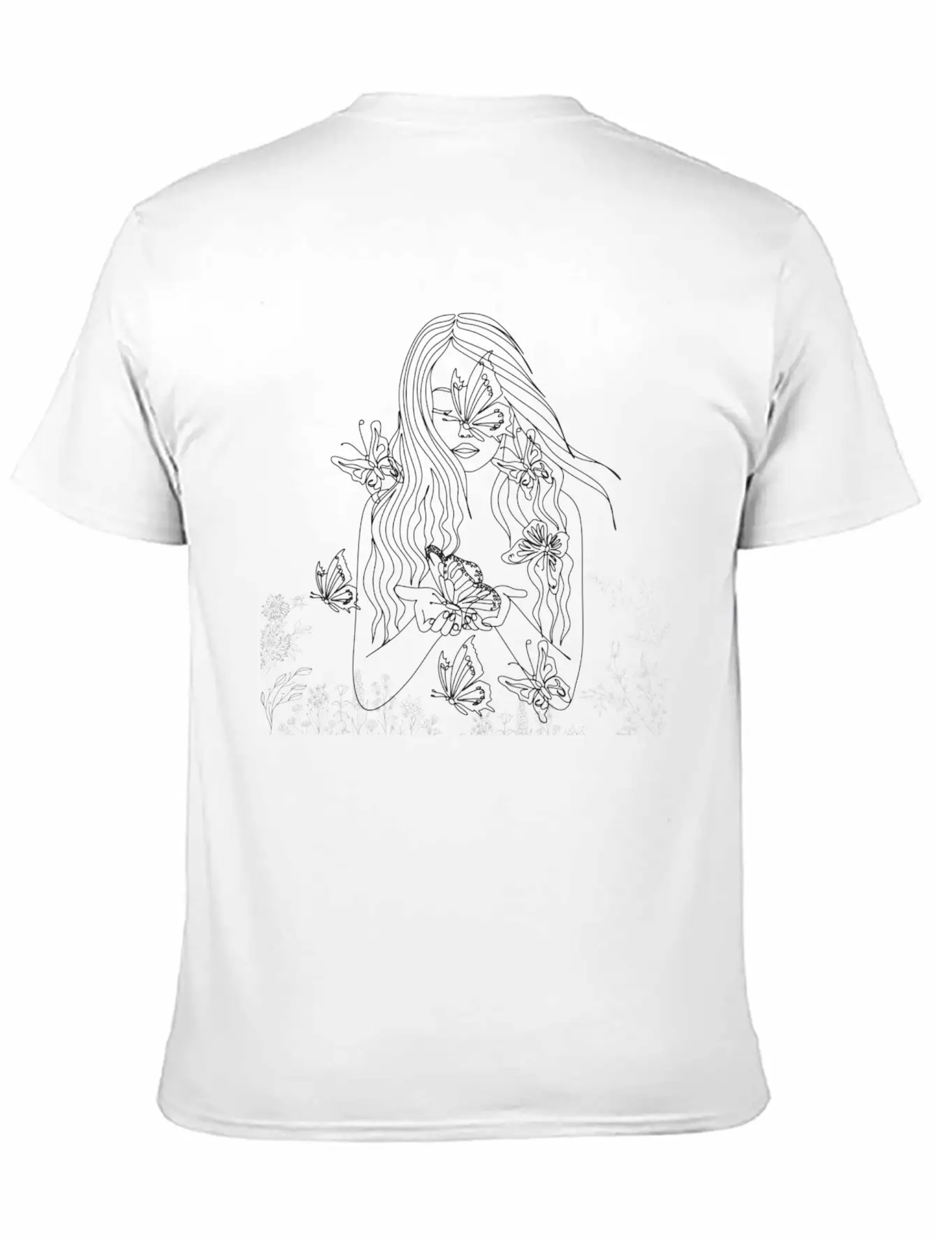 Butterfly Bliss (The Butterfly And The Bloom) Breathable Soft Cotton T-Shirt – Timeless Casual Look