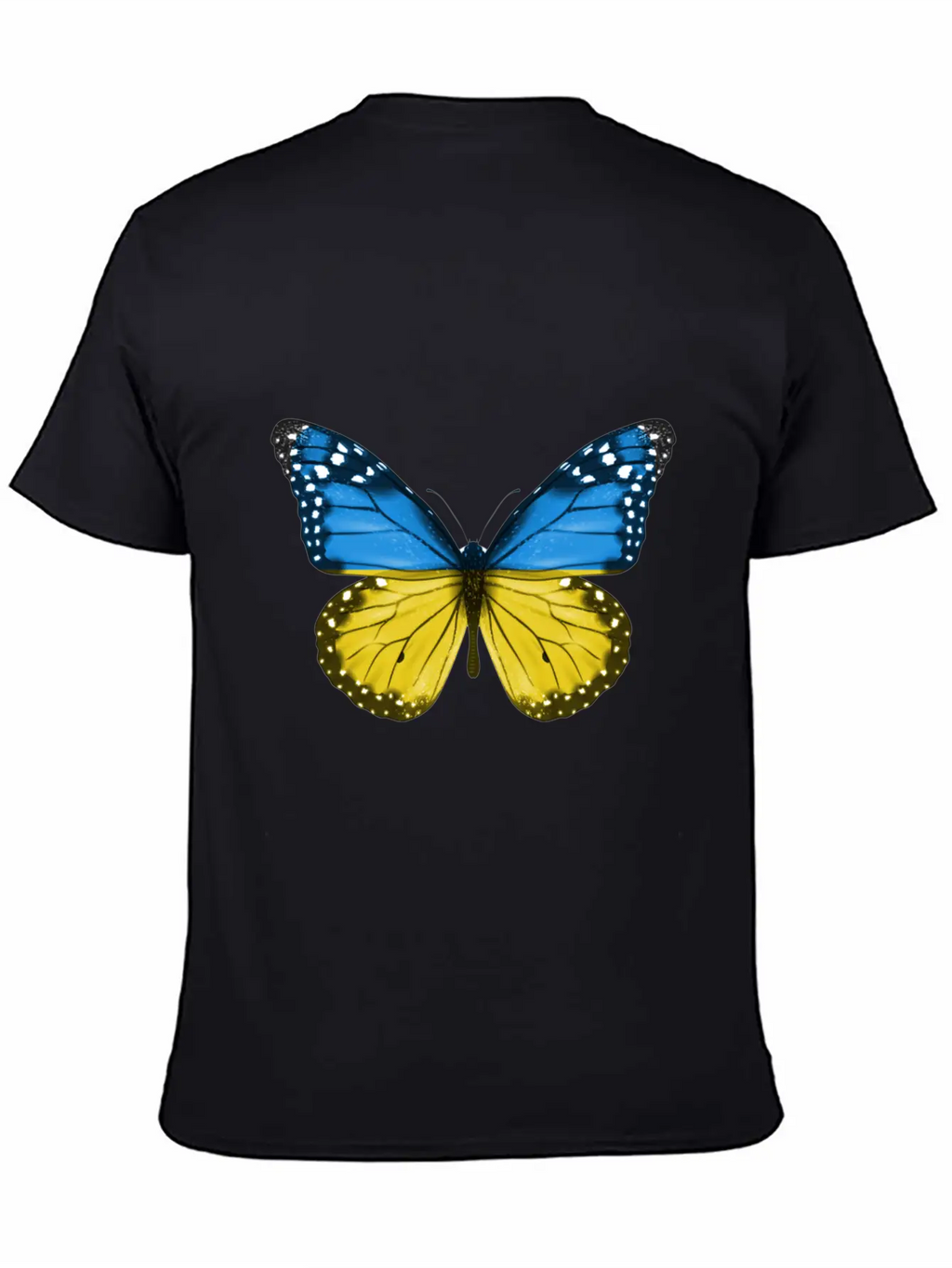 Butterfly Flag Of Ukraine Unisex Casual T-Shirt – Clean Design For Daily Comfort