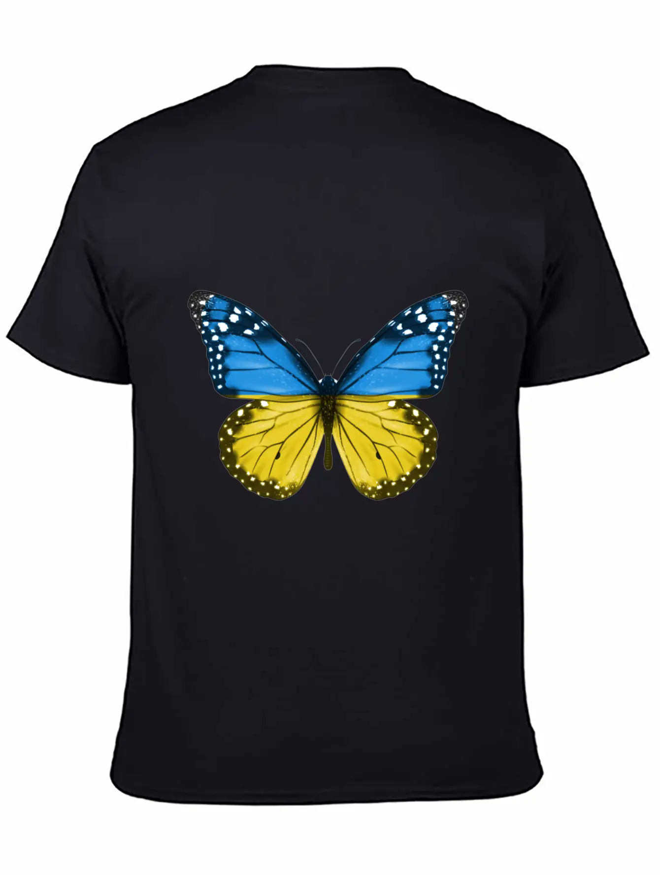 Butterfly Flag Of Ukraine Unisex Casual T-Shirt – Clean Design For Daily Comfort