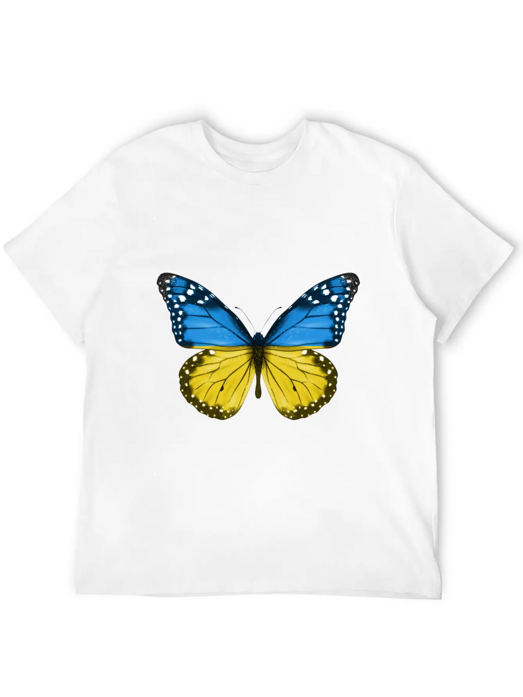 Butterfly Flag Of Ukraine Unisex Casual T-Shirt – Clean Design For Daily Comfort