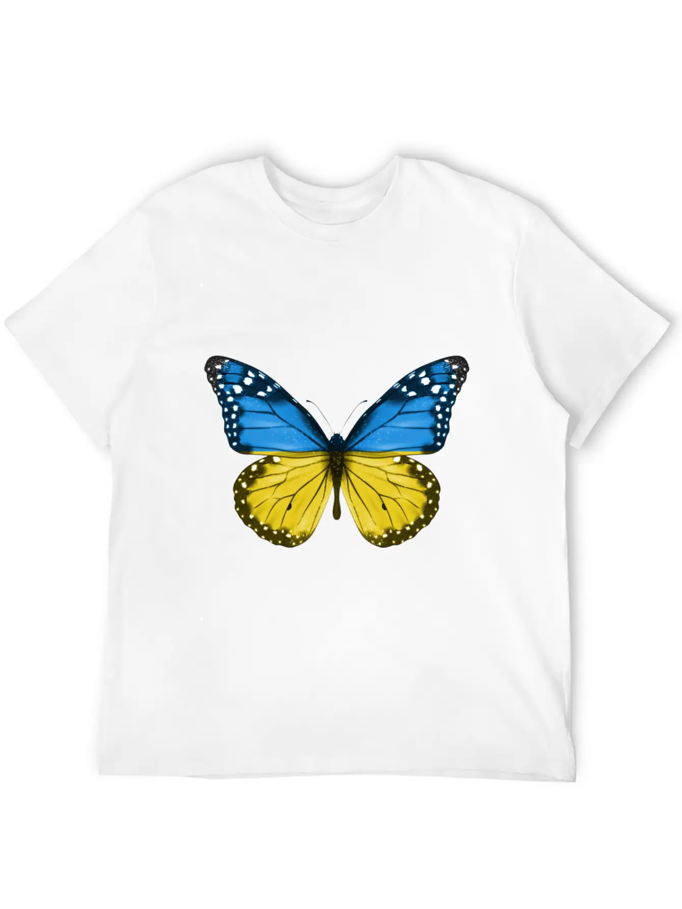 Butterfly Flag Of Ukraine Unisex Casual T-Shirt – Clean Design For Daily Comfort