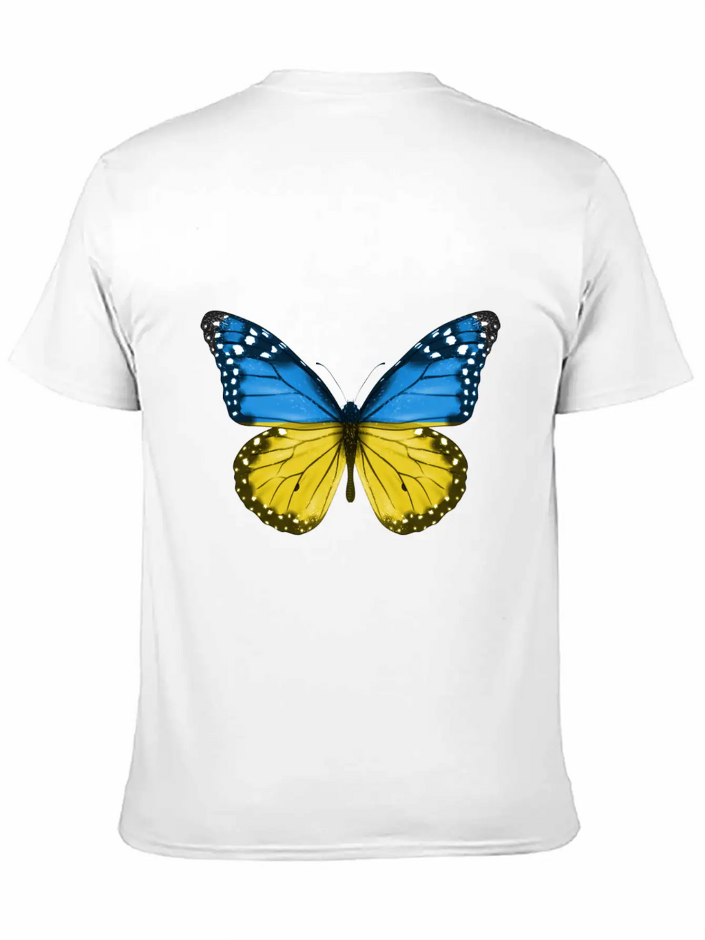 Butterfly Flag Of Ukraine Unisex Casual T-Shirt – Clean Design For Daily Comfort