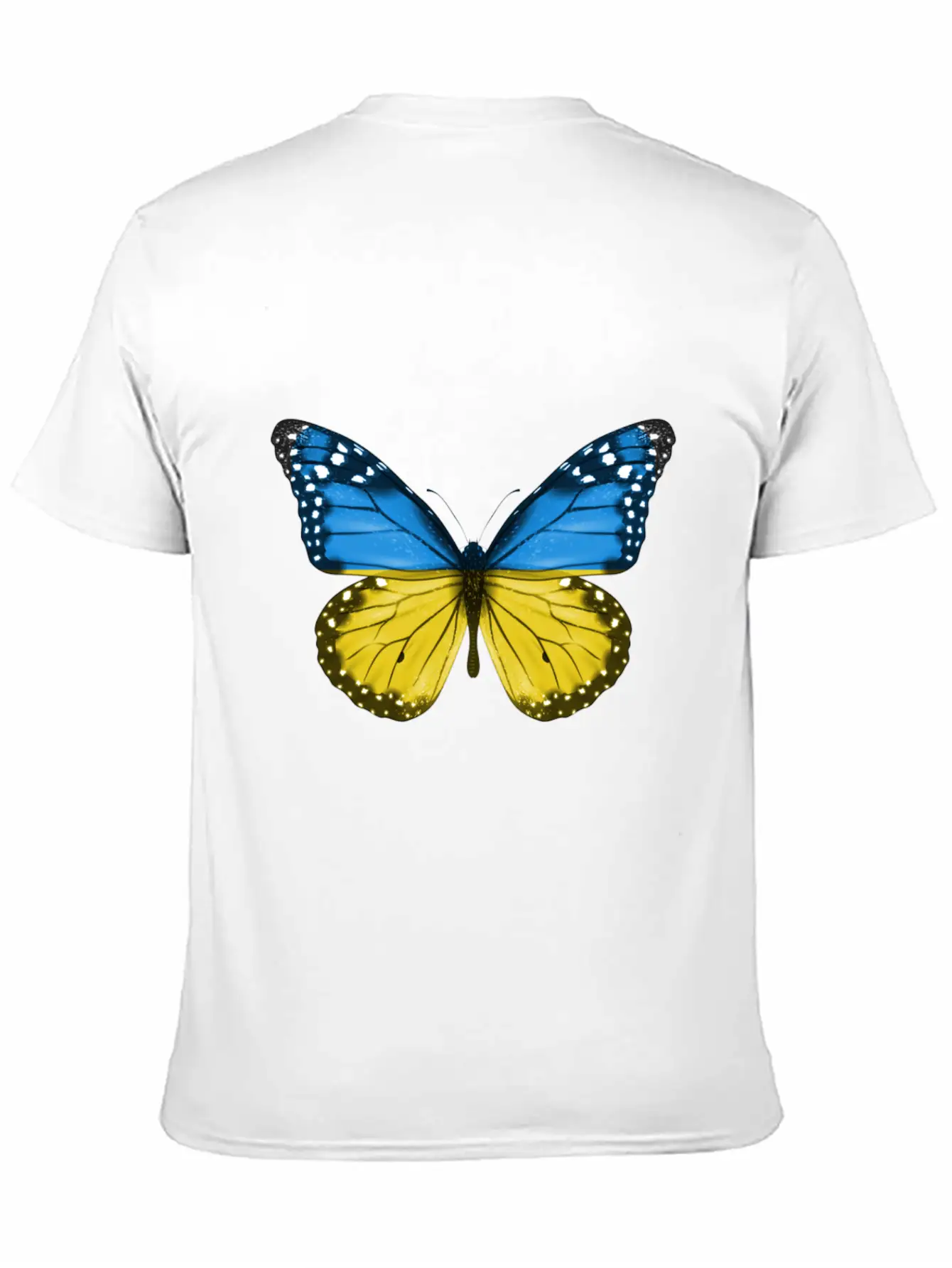 Butterfly Flag Of Ukraine Unisex Casual T-Shirt – Clean Design For Daily Comfort