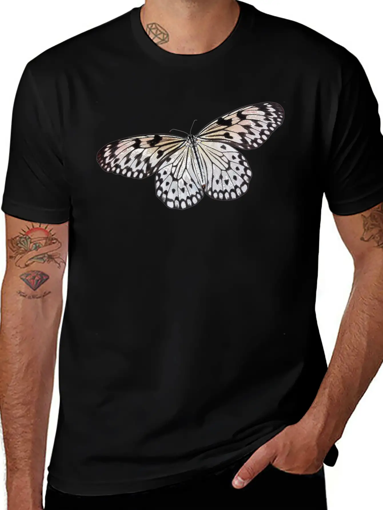 Butterfly Schmetterling Garten Garden Anima Tiere Unisex Casual T-Shirt – Clean Design For Daily Comfort