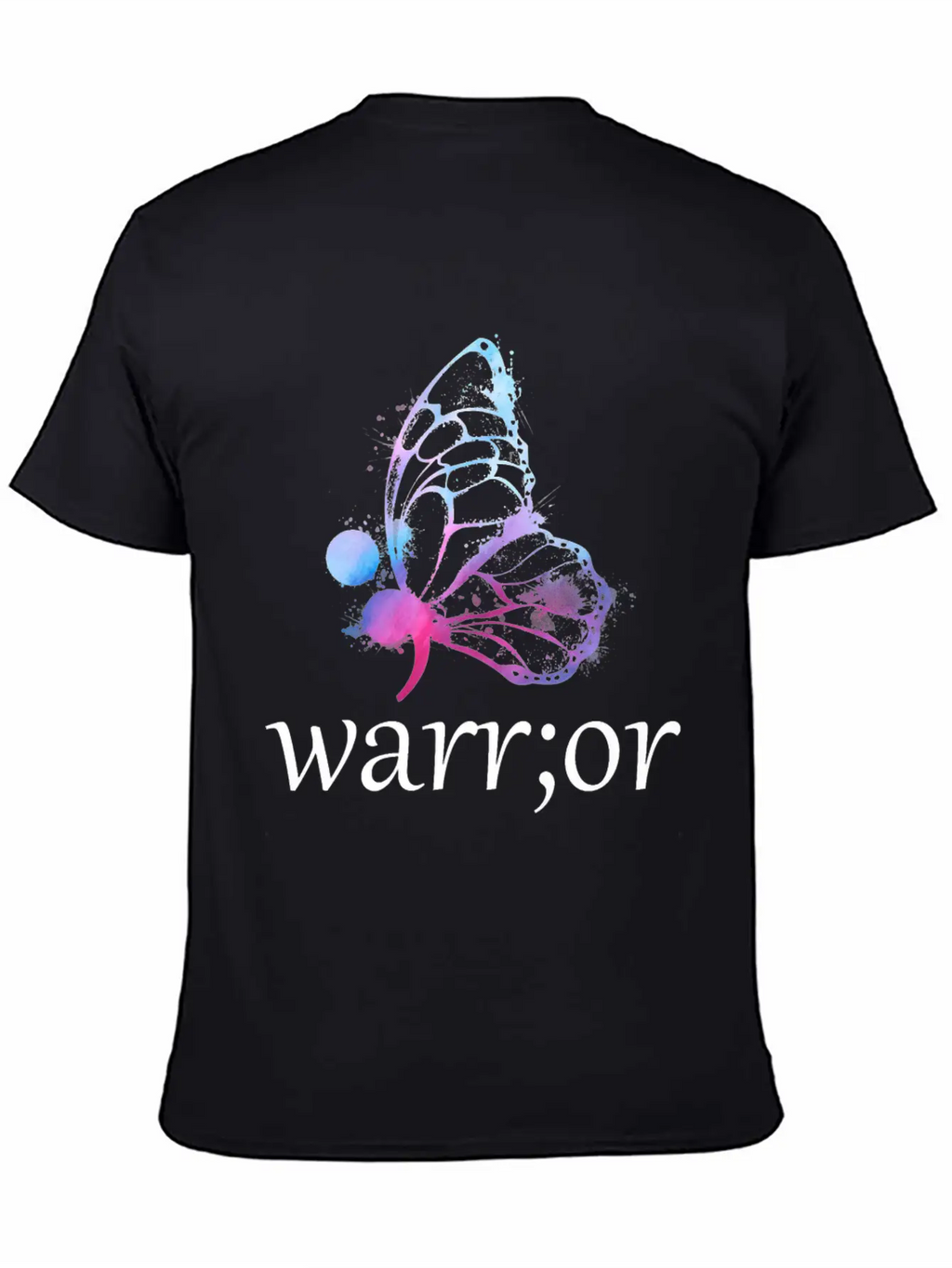 Butterfly Semicolon Warrior Stylish Everyday T-Shirt – Unisex Basic Cotton Tee