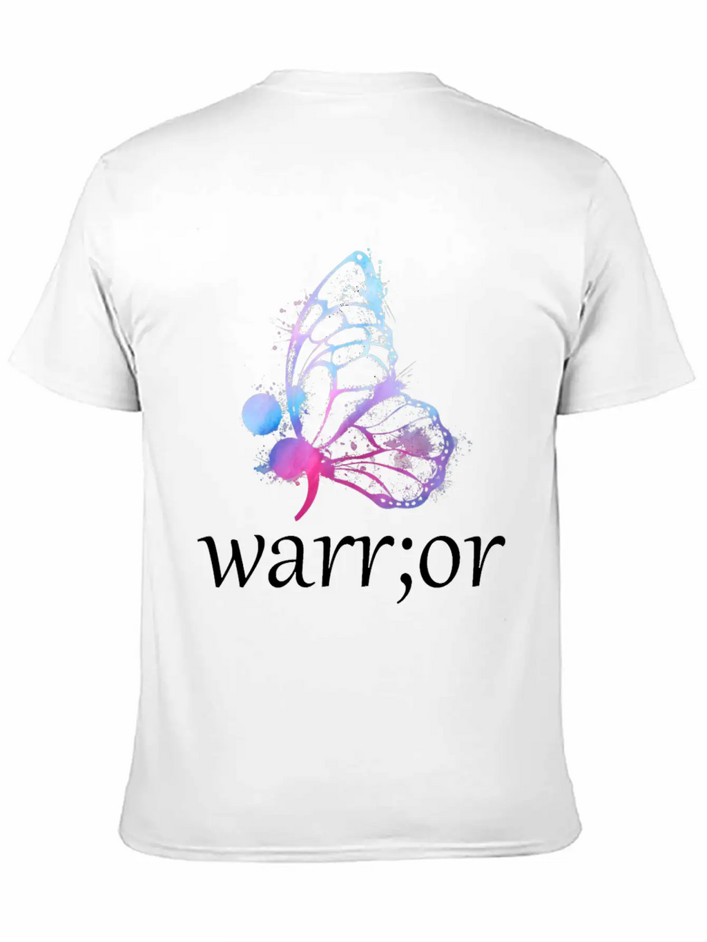 Butterfly Semicolon Warrior Stylish Everyday T-Shirt – Unisex Basic Cotton Tee