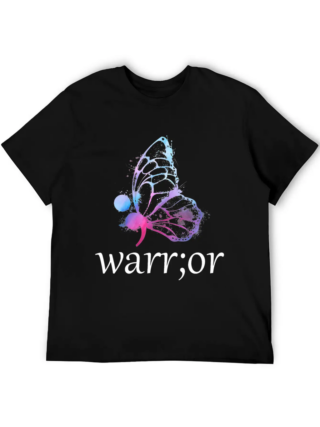 Butterfly Semicolon Warrior Stylish Everyday T-Shirt – Unisex Basic Cotton Tee