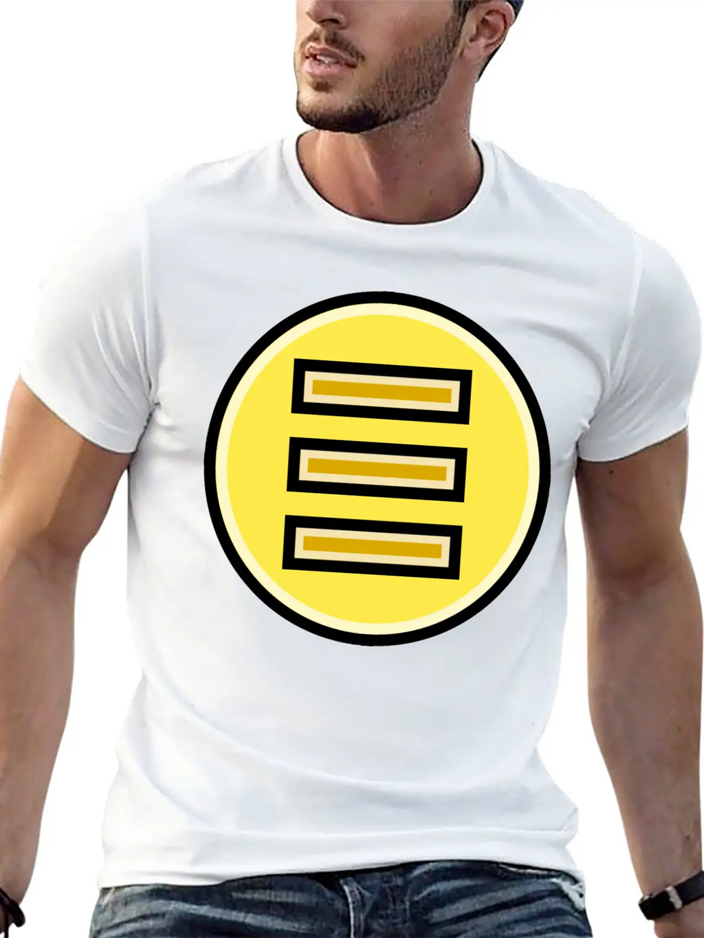 Button Menu Unisex Casual T-Shirt – Clean Design For Daily Comfort
